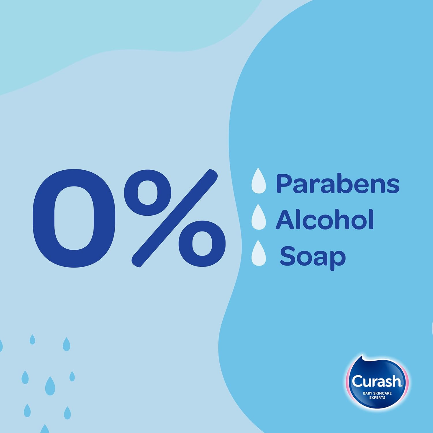 Curash Simply Water Baby Wipes, 6X80 Pack, Thick and Soft Texture, 99% Water with No Soap, Alcohol or Parabens, Suitable for Newborns, Everyday Cleansing and Nappy Changes, 480 Wipes image number 4