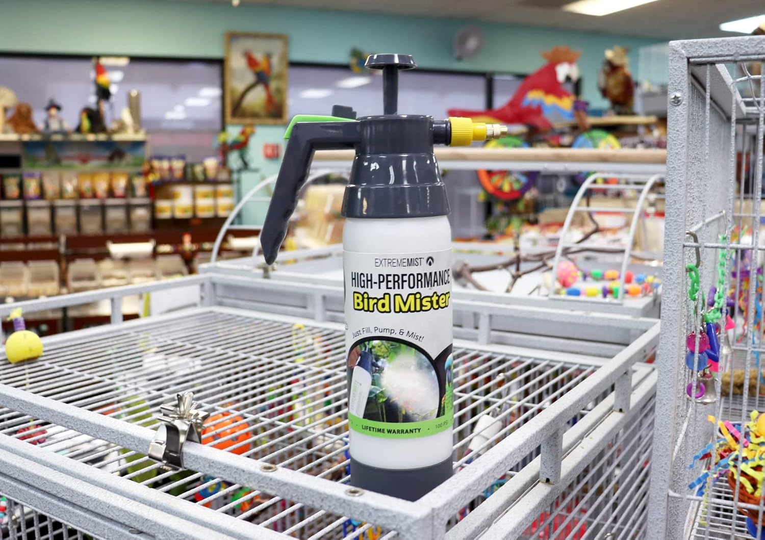 EXTREMEMIST High-Pressure Bird Sprayer | Ultrafine Avian Pump Mister | Bird Bath Mister | Adjustable Brass Nozzle | Bird Cage Cleaner | 20/32 Oz Bottle (32Oz) image number 4