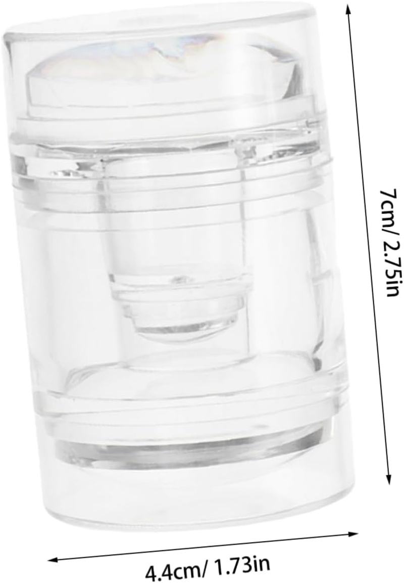 CATIEBYE 2Pcs Silicone Nail Stamping Kit French Manicure Tool Soft Transparent Stamper for Precise Pattern Transfer DIY Nail Art Salon Supplies