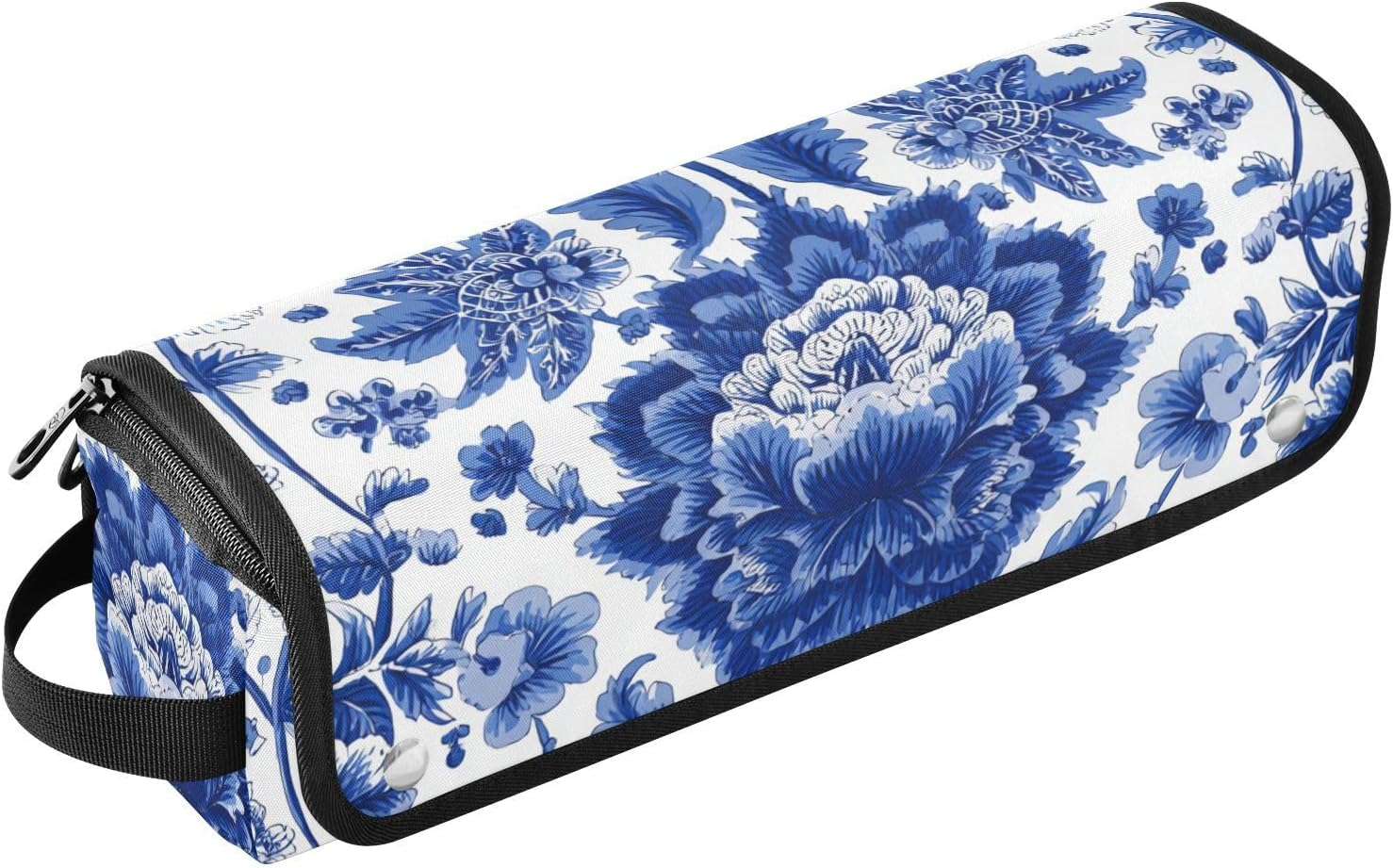 Hair Tools Travel Bag with Heat Resistant Mat Detachable 2-In-1 Curling Iron Travel Case Hot Tools Organizer for Straightener Flat Iron Black Stars