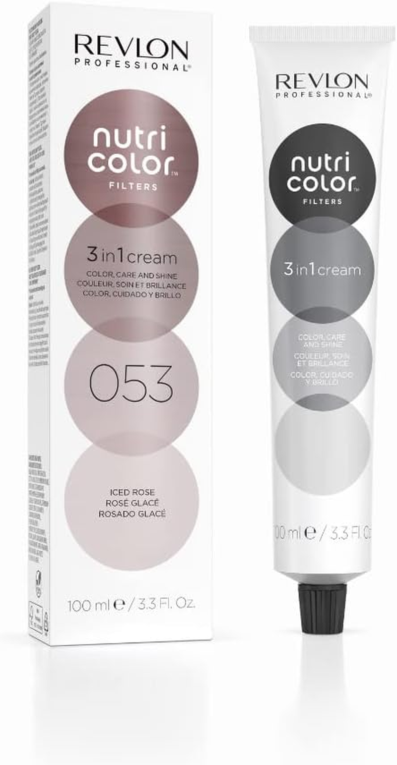 REVLON PROFESSIONAL Nutri Color Filters, Metallic Semi-Permanent Hair Color, 053 Iced Rose, 100 Ml image number 2