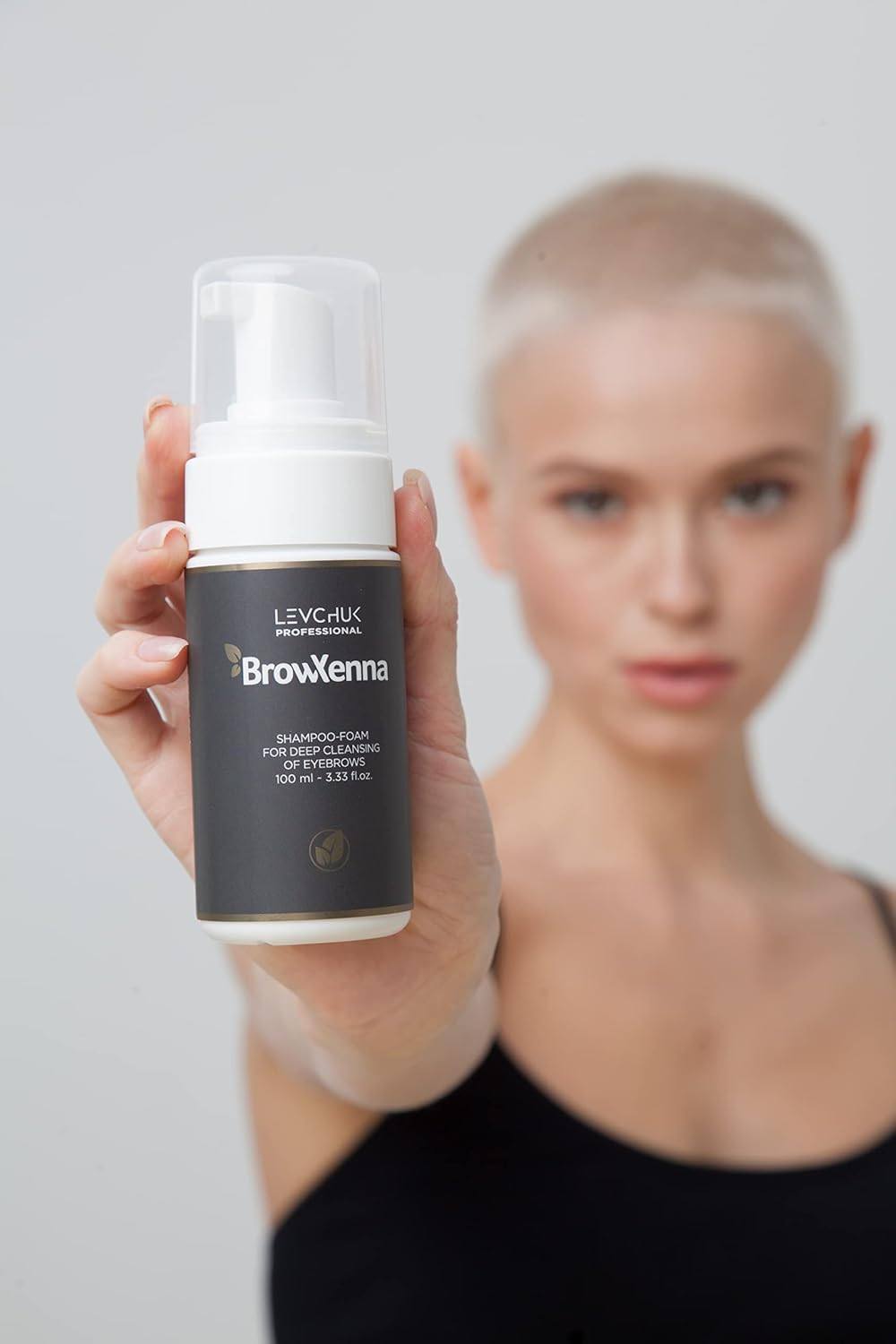 Levchuk Brow Henna Shampoo Foam for Deep Cleansing of Eyebrows, 1 Count image number 2
