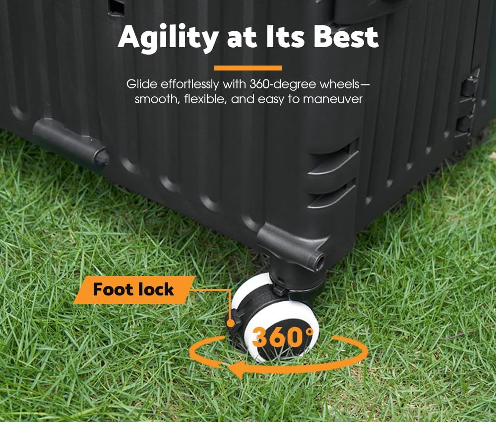 San Hima Foldable Shopping Trolley Cart Folding Trolley 70L, Crate on Wheels 360˚ Rotating (Lockable Front) W/Telescopic Handle, Durable Material, Quick Setup, Capacity 70KG, for Camping Shopping image number 3