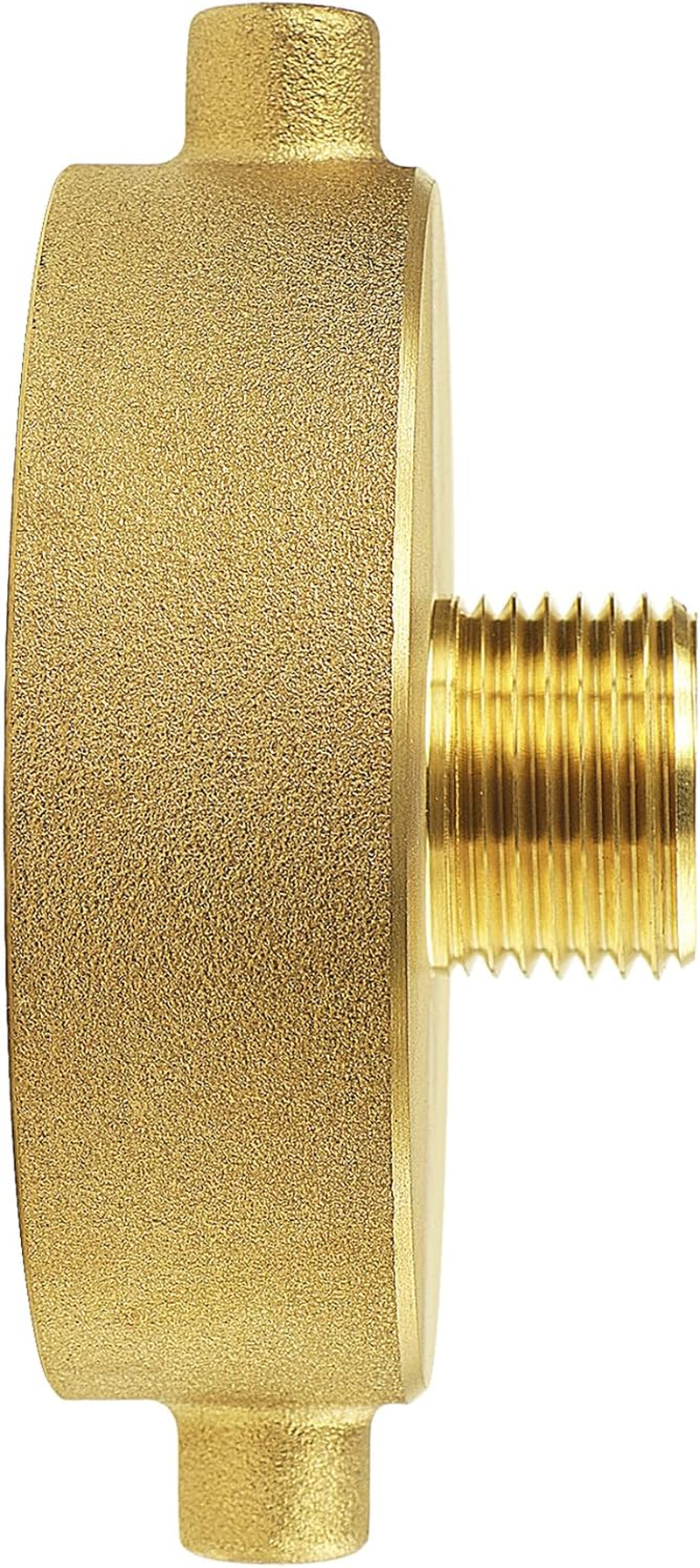 NOVINO Fire Hydrant Hose Adapter 2-1/2" NST/NH Female X 3/4" GHT Male, Brass Fire Hydrant Adapter to Garden Hose image number 2