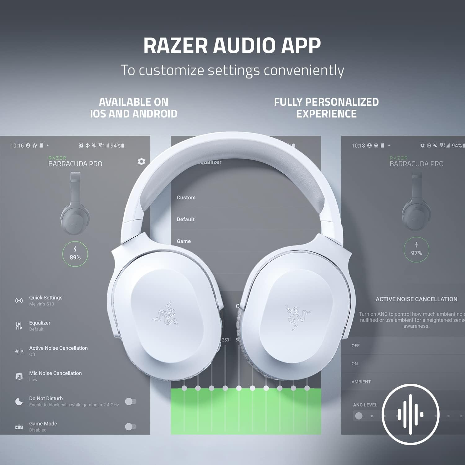 Razer Barracuda X - Wireless Multi-Platform Gaming and Mobile Headset - Mercury White image number 2