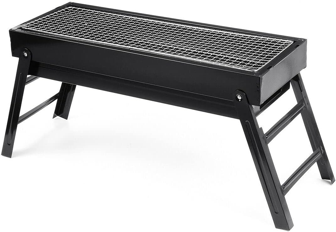 Foldable Portable BBQ Charcoal Grill Barbecue Hibachi Picnic Hiking Party Festival Camping image number 4