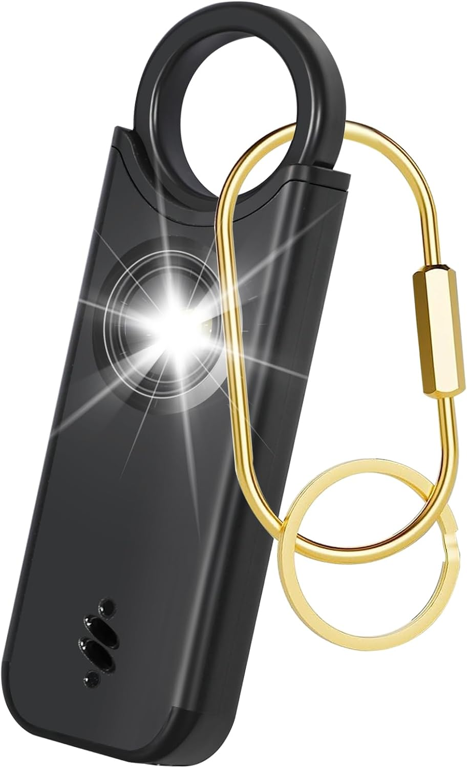 Rechargeable Personal Safety Alarm for Women, 135 Db Loud Self Defense Keychain Siren with LED Strobe Light, Personal Emergency Security Safe Devices Key Chain Alarms for Women Kids Elderly (Pink)