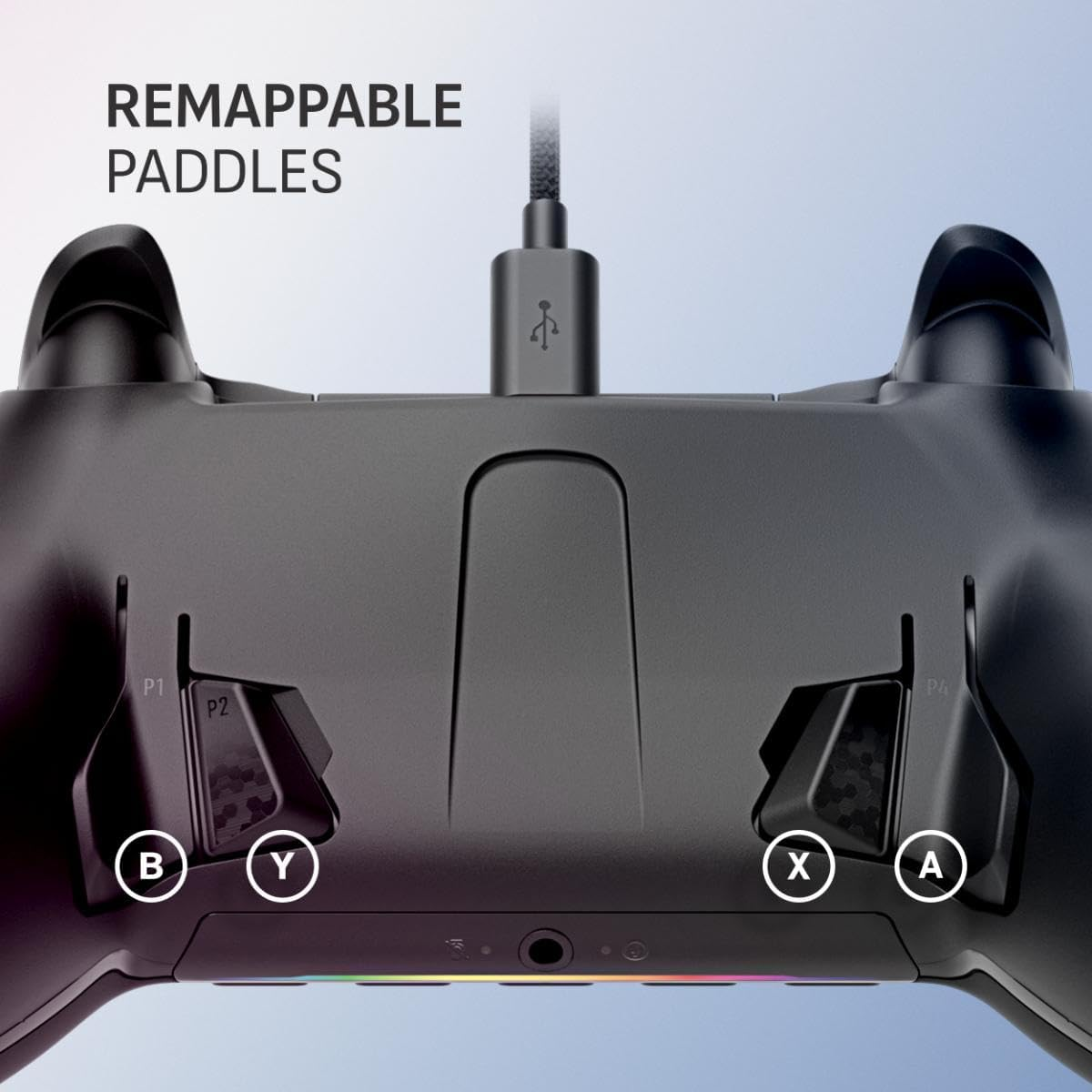 SCUF Envision Wired PC Only Gaming Controller &ndash; Anti-Drift Thumbsticks &ndash; Five Remappable G-Keys &ndash; Remappable Back Paddles &ndash; Black