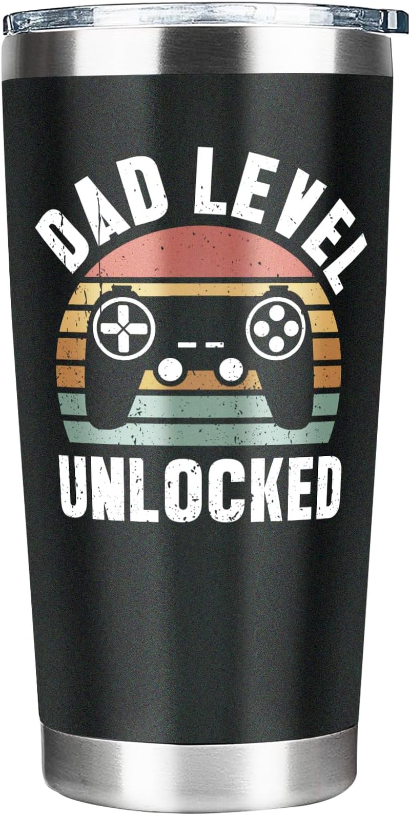 New Dad Gifts, First Time Dad Gifts, Dad Level Unlocked Tumbler, Pregnancy Announcement for Expecting Dad Husband, Fathers Day Christmas Birthday Gifts Tumbler for Dad to Be 20 Oz image number 3