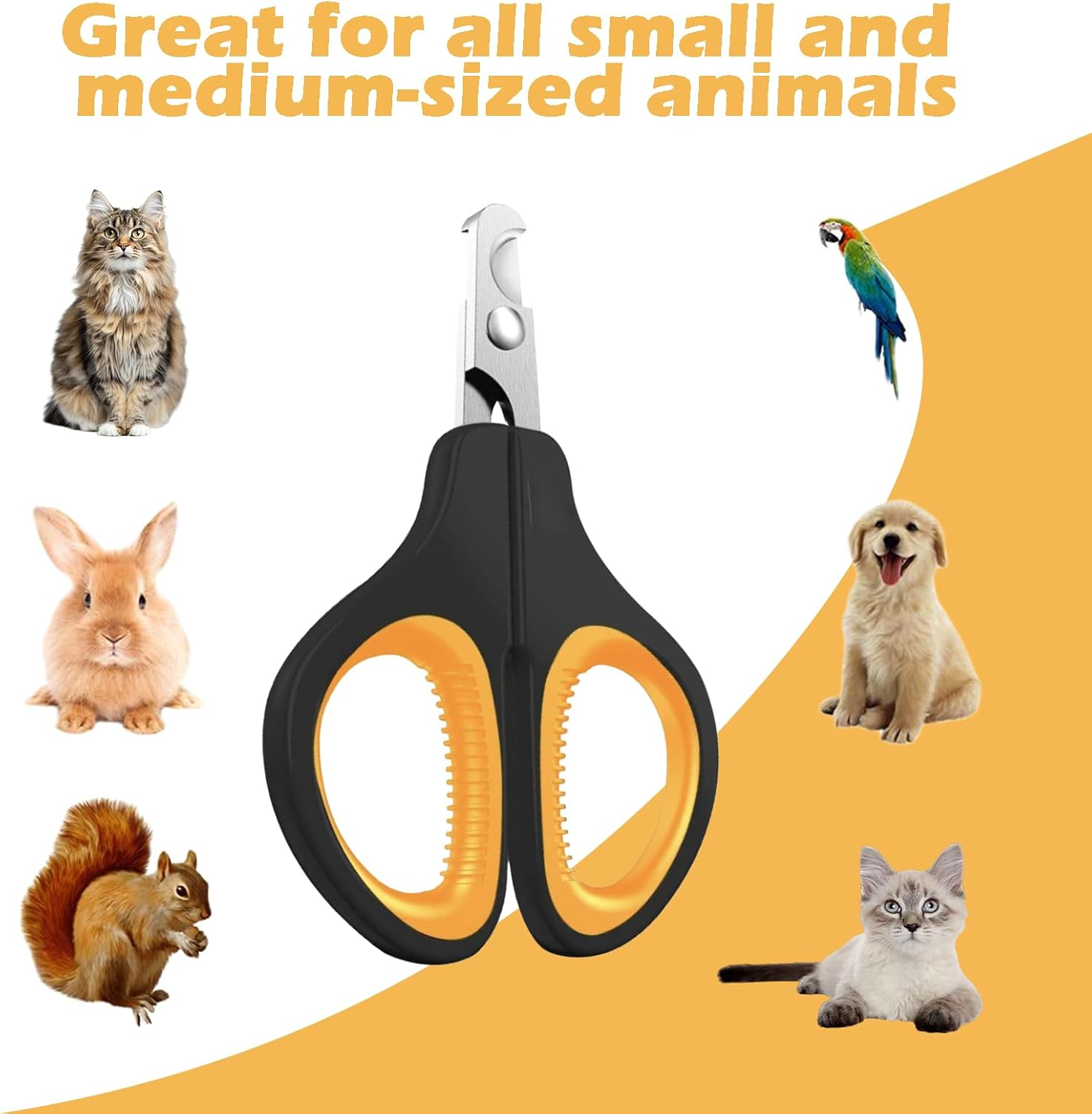 Hrenvaxil Cat & Dog Nail Clippers - Professional Cat Claw Trimmers for Grooming, Suitable for Small Animals like Puppies, Kittens, Birds, Hedgehogs, Ferrets, Rabbits, Hamsters image number 3