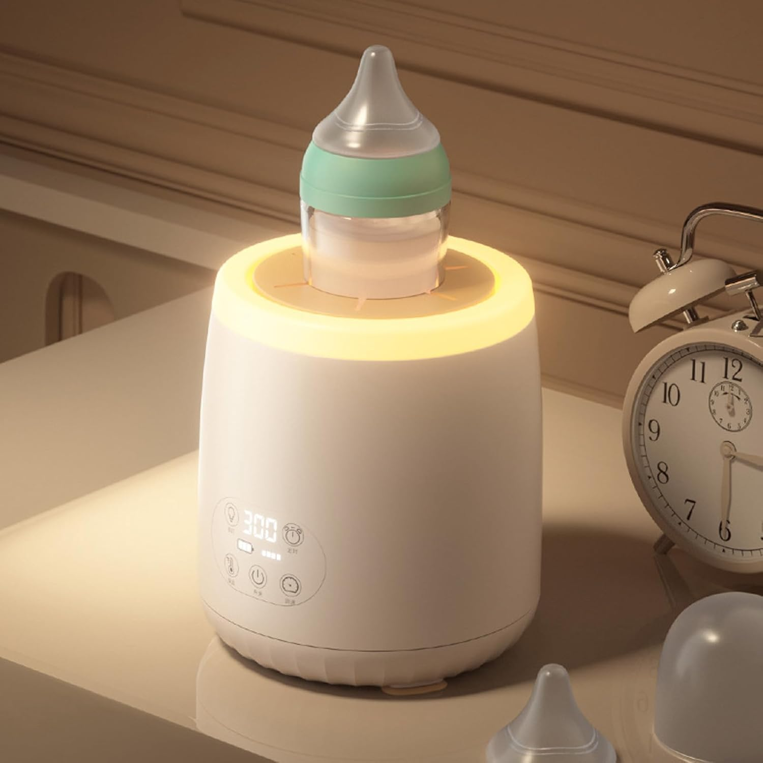Baby Bottle Shaker, Infant Bottle Mixer, with Keep Warm Function, USB Charging Baby Milk Bottle Shaker, for 50 to 75Mm Dia Bottle image number 5