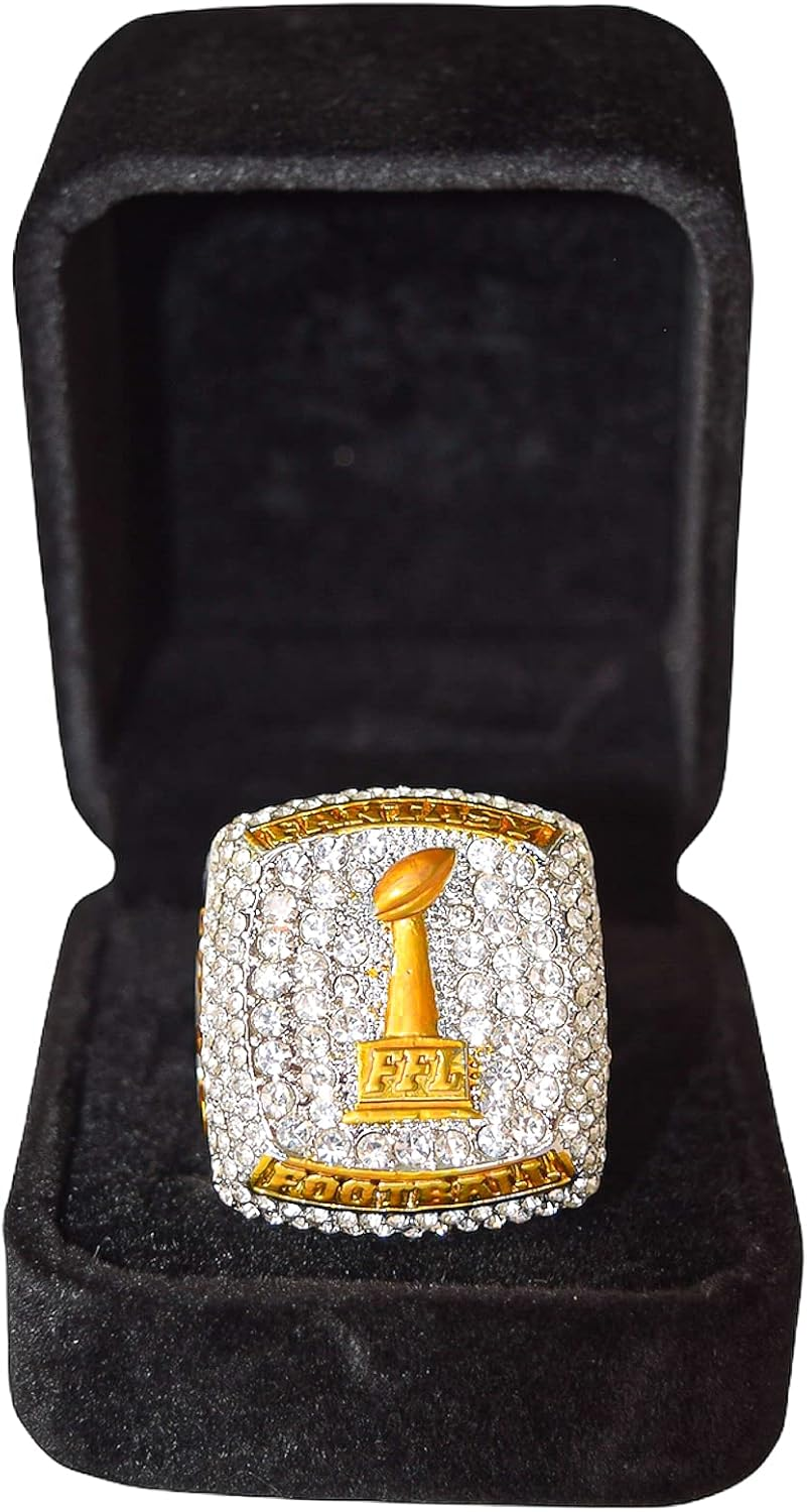 Spire Designs Fantasy Football Championship Ring - FFL Ring with Display Box image number 6