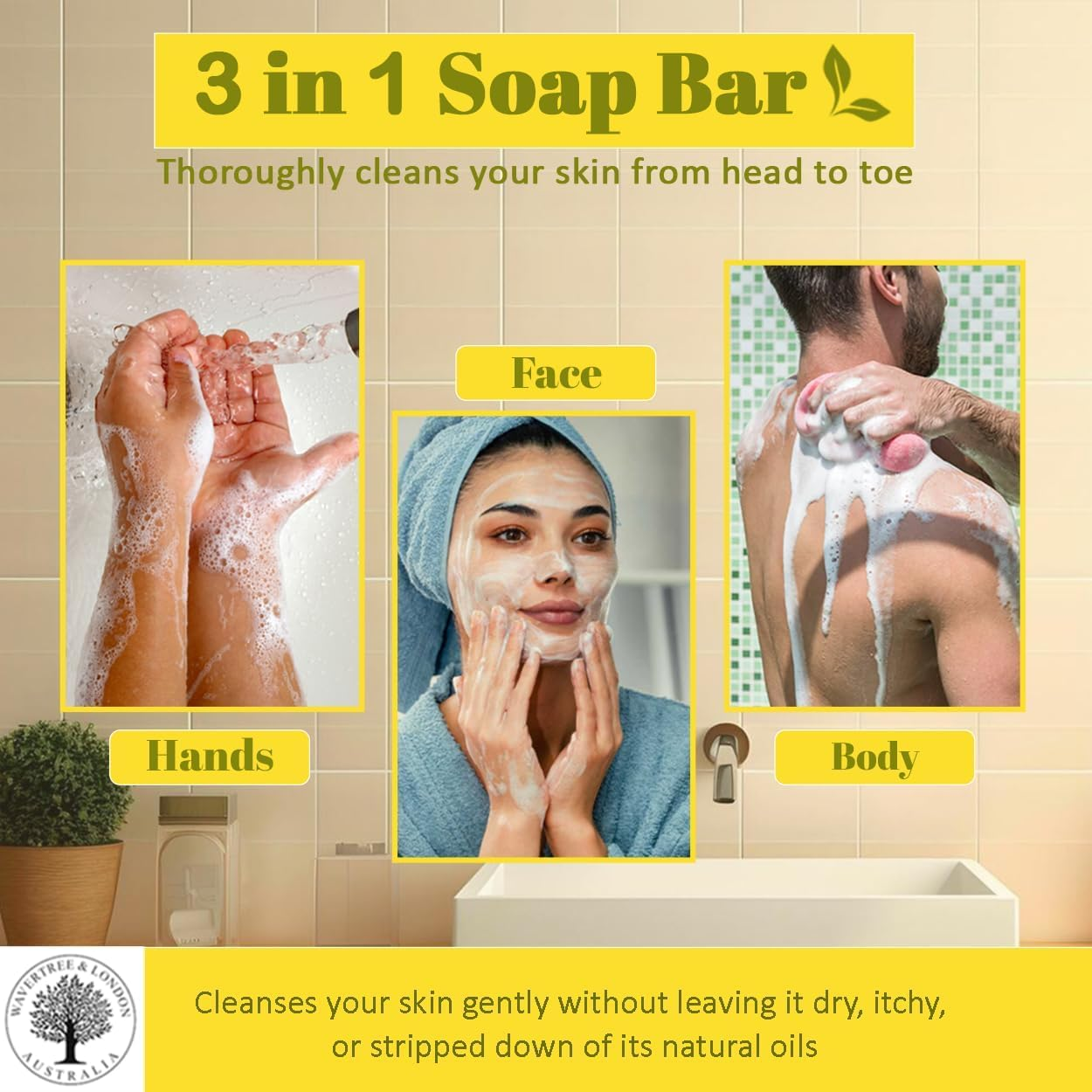 Wavertree and London Pineapple Soap Bar, 200 G image number 5