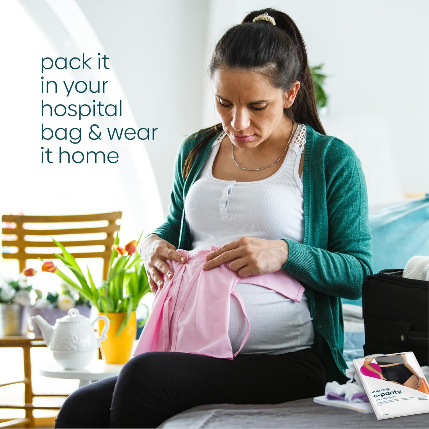 Upspring Post Baby Panty Postpartum Care | High Waist | Postpartum Underwear to Support, Slim, and Smooth after Baby image number 6