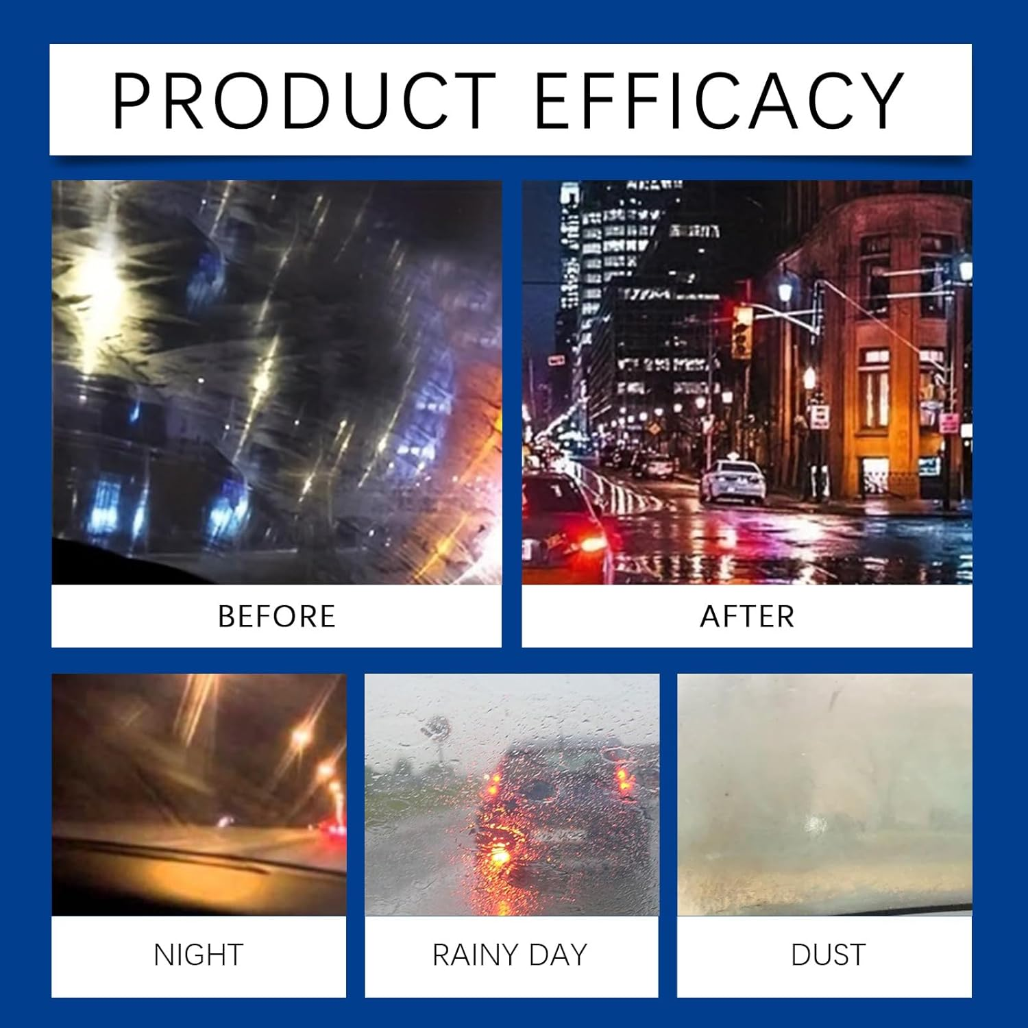 Windshield Cleaning Tablets, 20 Pack, Concentrated Effervescent Glass Cleaner with Anti-Fog Effect image number 2