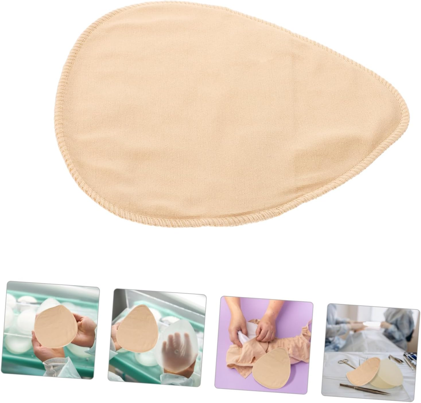ROMISBABA Soft Women Bra Pads Sleeve Prosthesis Bra Pad Cover Bra Accessories for Women image number 5