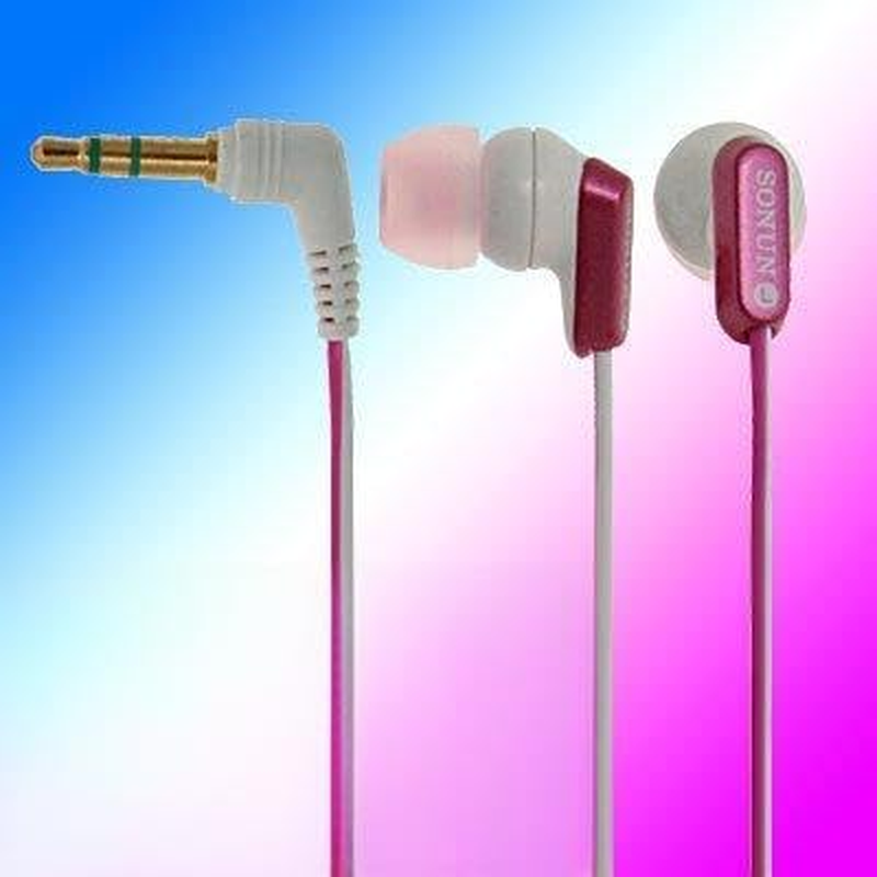 Ruilogod Amaranth White Cool In-Ear Stereo Earphone Headphone 3.5Mm