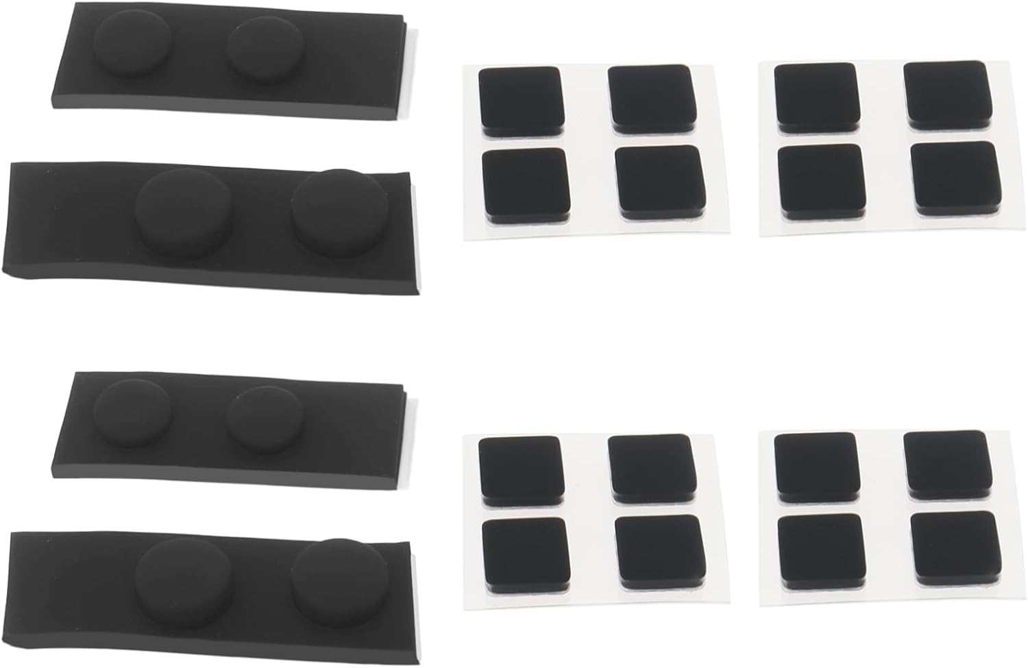 OTOTEC 2Set Screw Hole Rubber Dust Cover Plug Console Front Back Screw Rubber Feet Cover Compatible with Nintendo 3DS XL LL Black image number 6