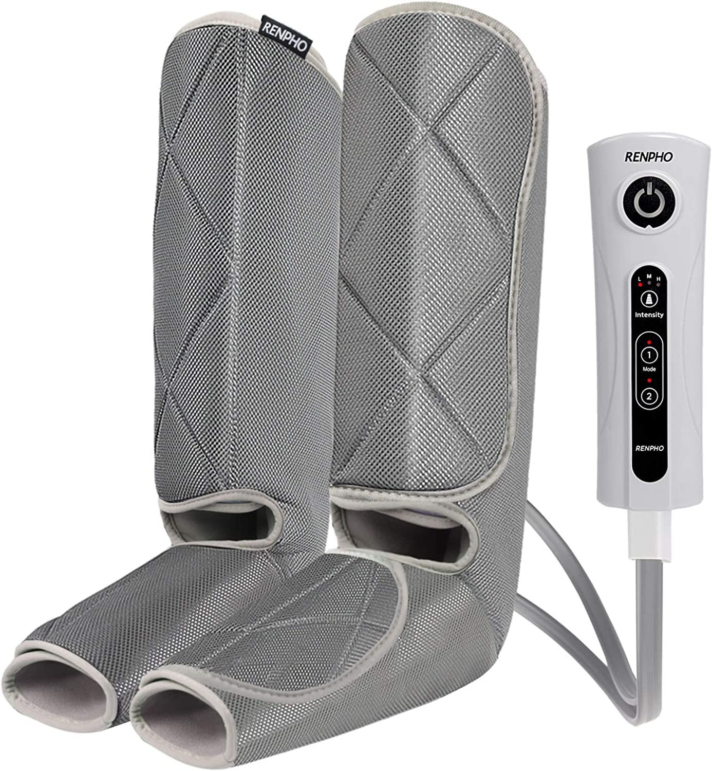 RENPHO Leg Compression Massager for Circulation and Relaxation, Rechargeable Air Compression Foot Calf Massage, Helps for Mother Father Relief Leg Muscle Fatigue image number 1