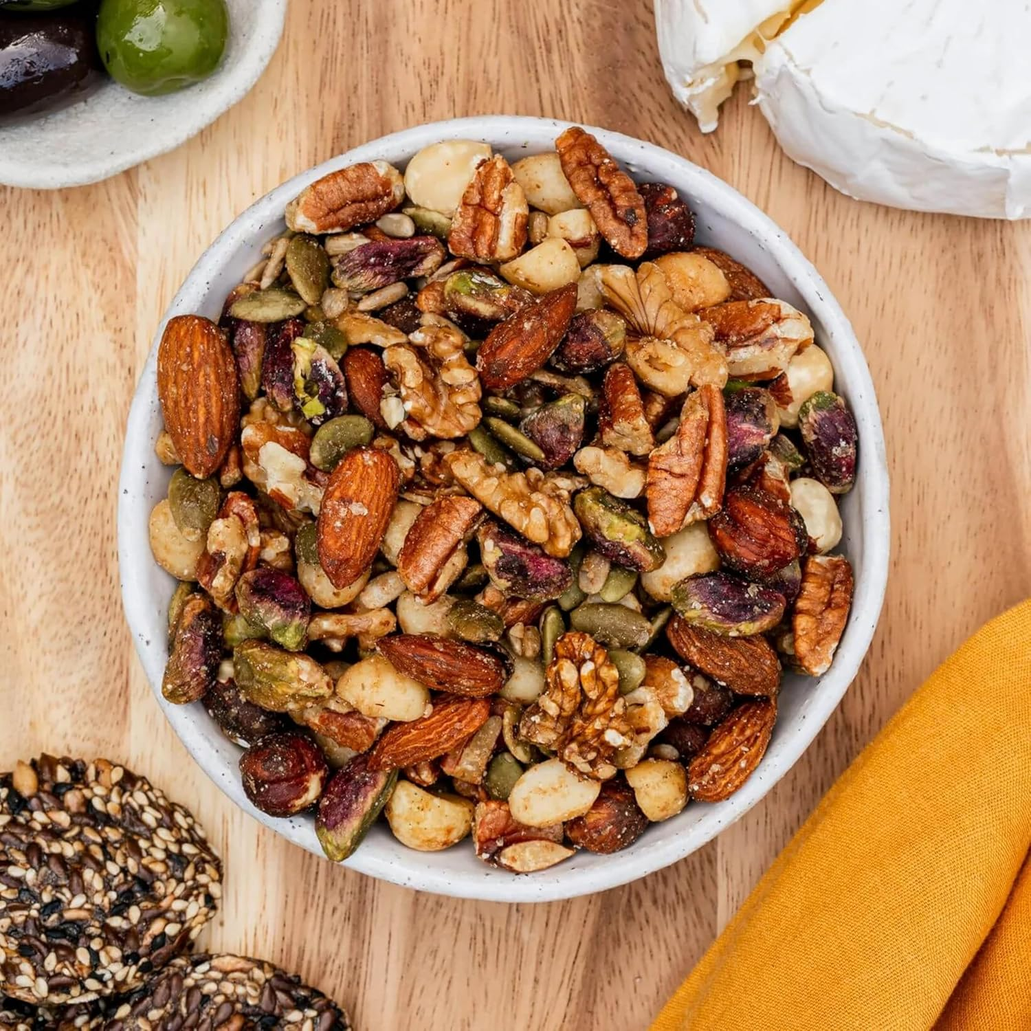 A Little Luxury Wild Oats Piccolo Wine Gift Hamper: Shiraz & Cabernet Merlot or Sauvignon Blanc & Chardonnay, Byron Bay Lemon Macadamia Cookies & Brookfarm Oven Roasted Premium Nuts Entertainer Mix (187Ml, Sauvignon Blanc & Chardonnay) image number 1