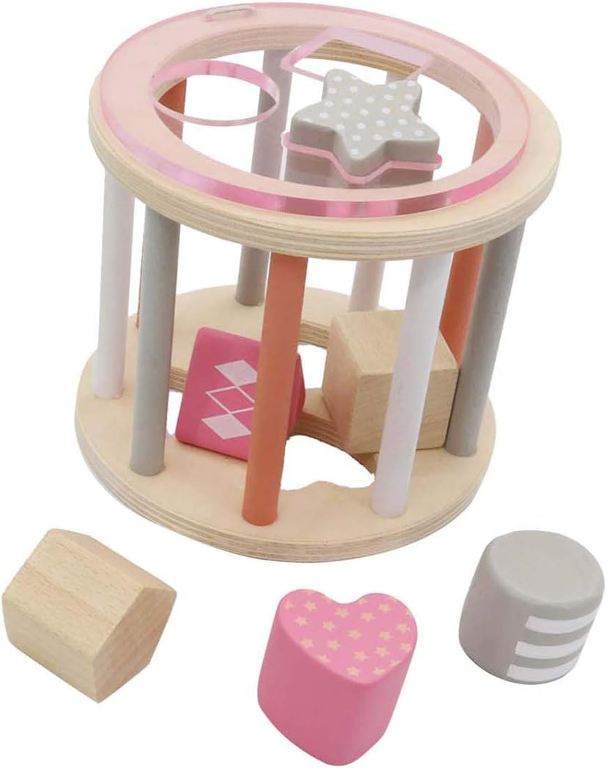 Kaper Kidz Calm and Breezy Rolling Shape Sorter, Pink