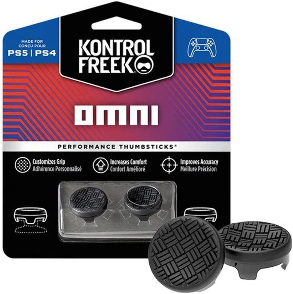 Kontrolfreek Omni Performance Thumbsticks for PS4, PS5 (Black)