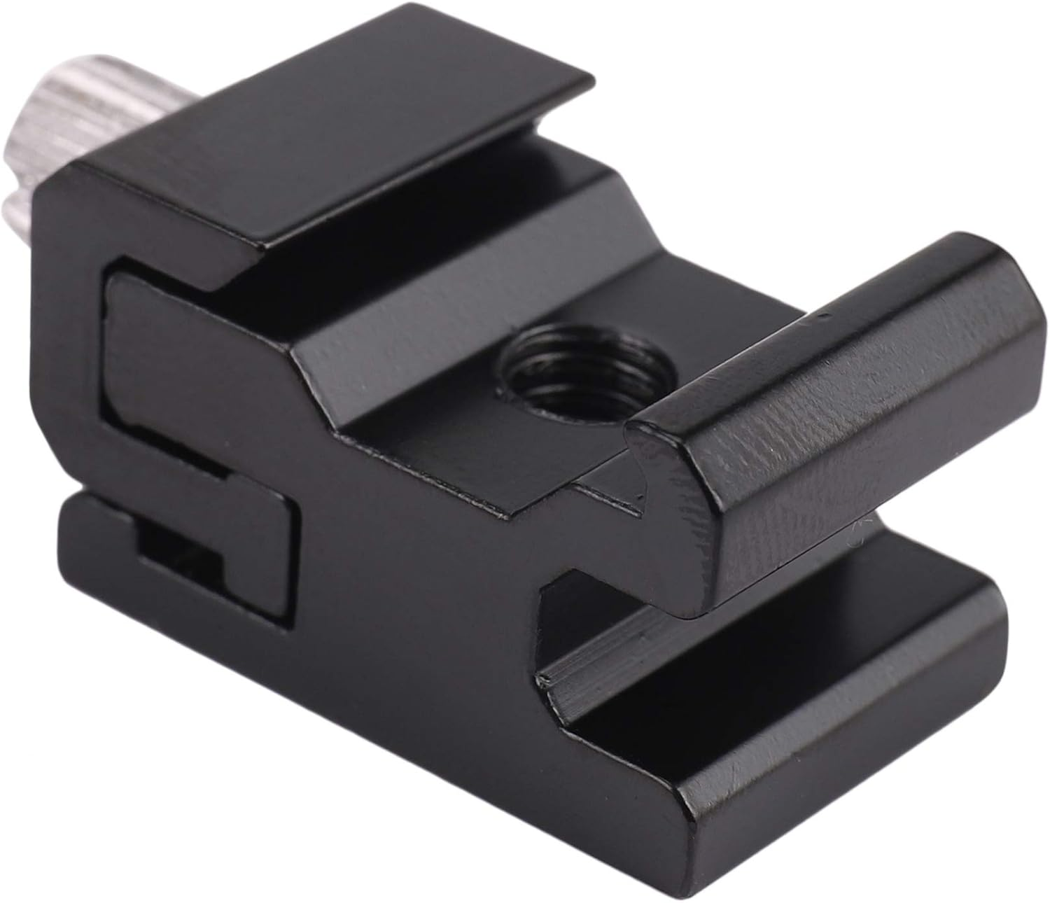 5Pcs Camera Metal Cold Shoe Hot Shoe Flash Bracket Mount Adapter with 1/4 Tripod Screw for Light Stand Tripod image number 1