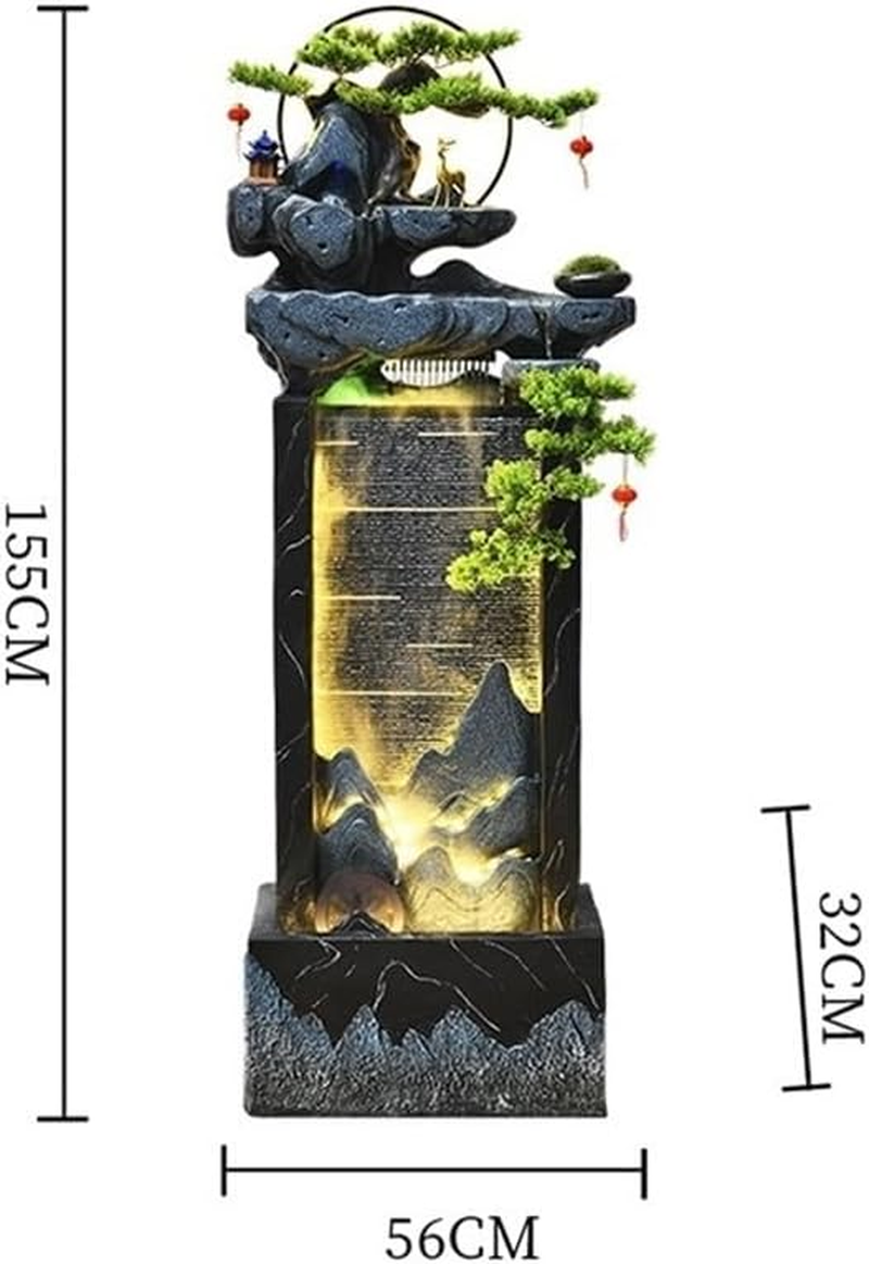 Outdoor Fountain Circulating Water Features Floor-Standing Fountains Fortune-Attracting Feng Shui Ornaments for Living Room Home Accessories image number 2