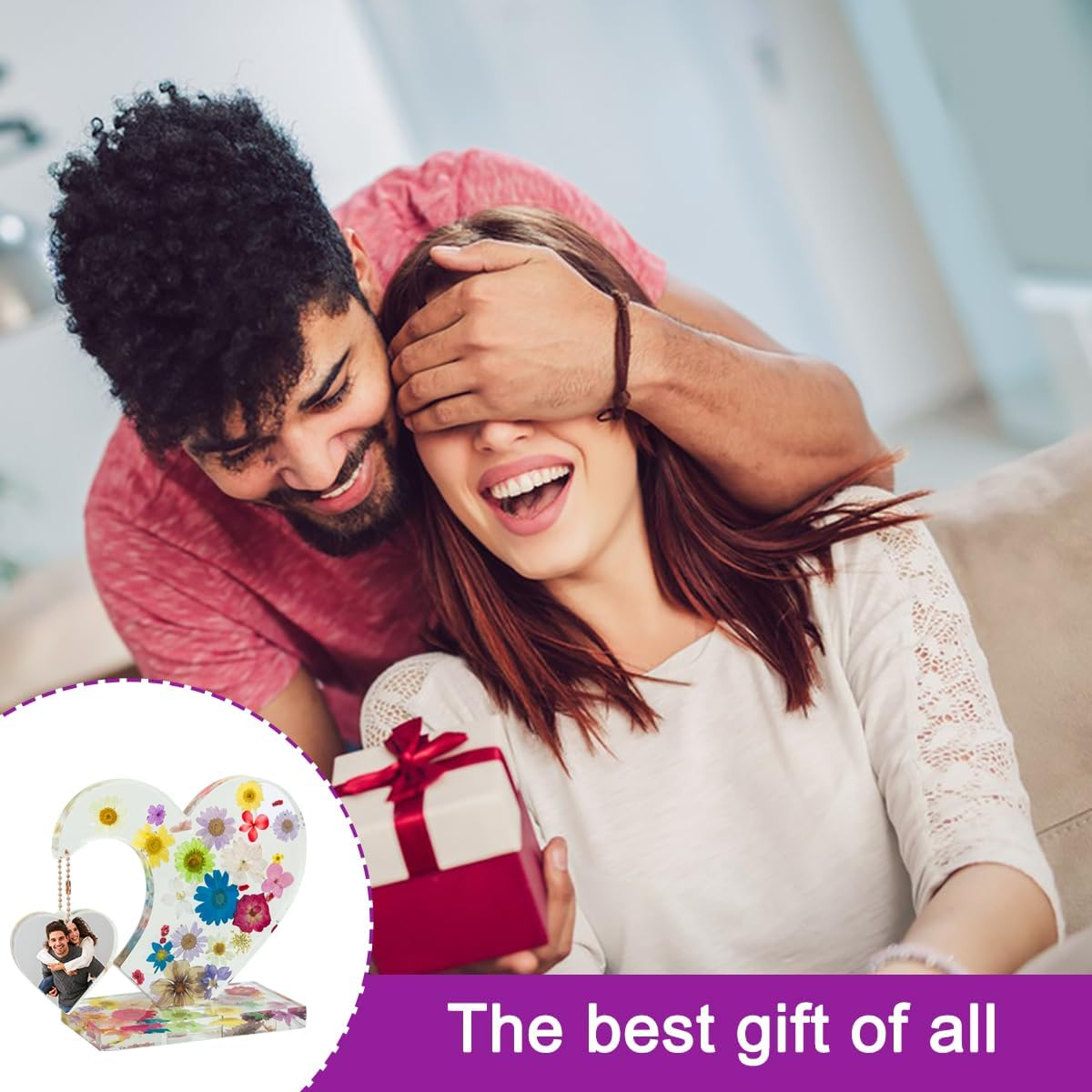 3 Sets Large Photo Frame Resin Molds, AIFUDA Heart Silicone Moluds with Love Mold for Epoxy Resin, DIY Picture Frame Mold for Resin Casting Art Crafts image number 1