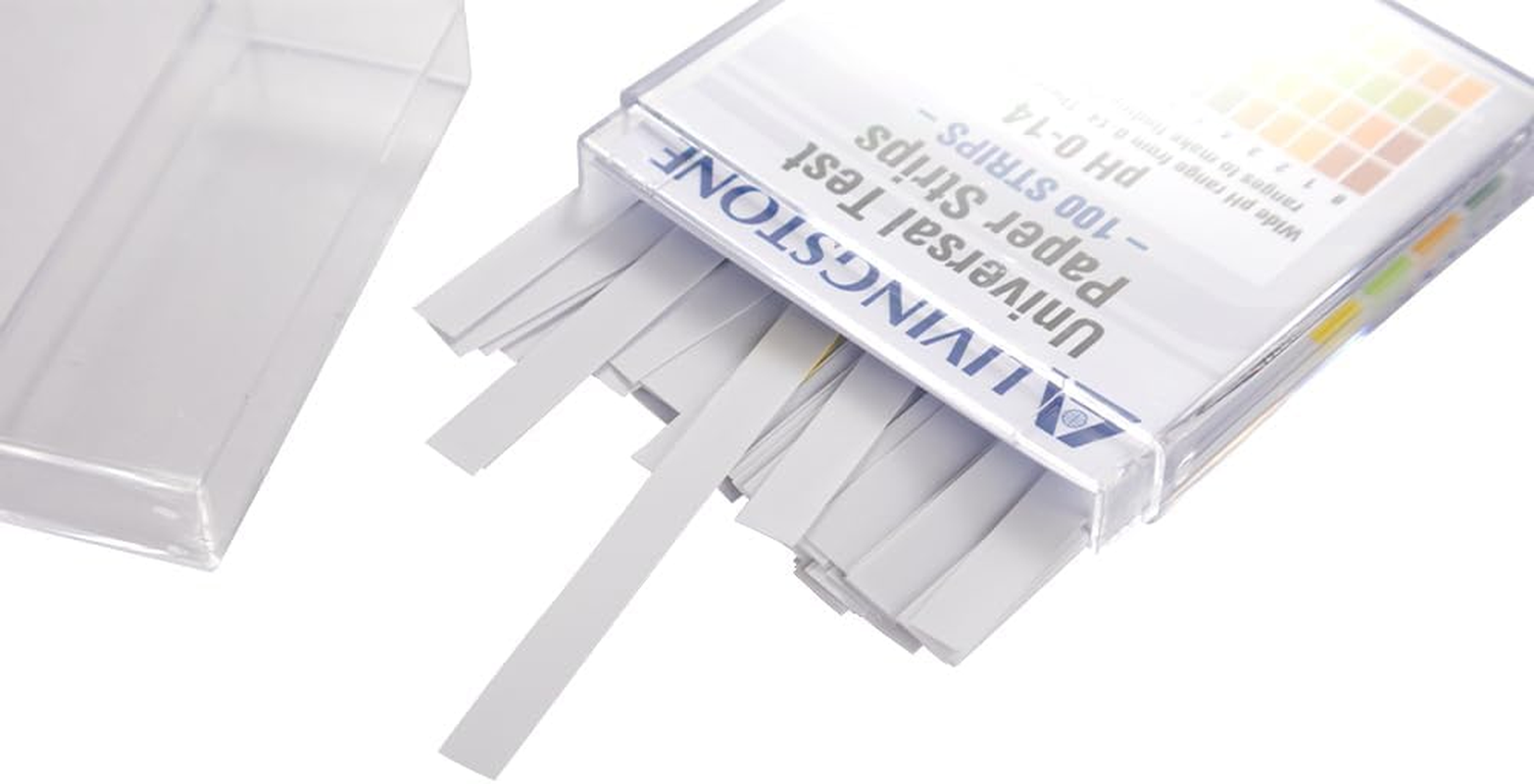 Livingstone Universal Ph Indicator Strips Litmus Paper, Ph 0 to 14 with Colour Chart, Biodegradable, 100 Tests/Pack image number 1