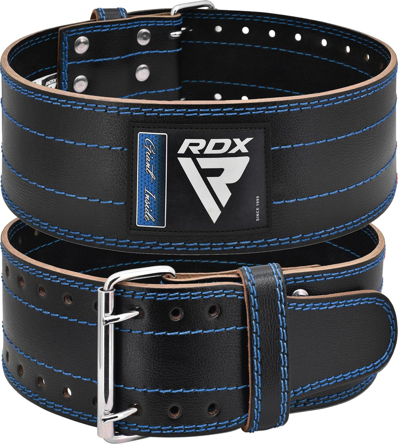 RDX Weight Lifting Belt for Men Women, IPL USPA Approved, 6Mm Thick 100% Leather, 4&rdquo; Powerlifting Back Support, Squat Deadlift Bodybuilding Exercise Fitness Gym Workout Strength Training up to 700 LBS