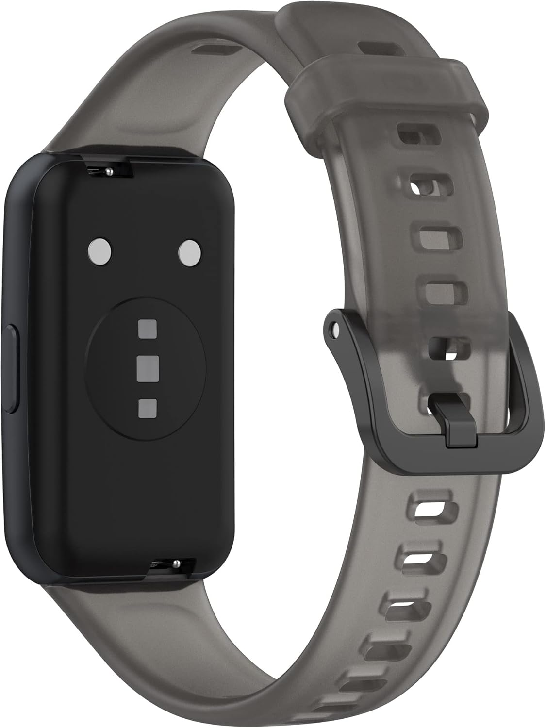 Watch Band Intended for Fitvii Slim Fitness Tracker Replacement Quick Release Wristband Sport Strap Intended for Fitvii HM08 Slim Fitness Tracker Bands Intended for Men Women (Black/Clear/Yellow) image number 4