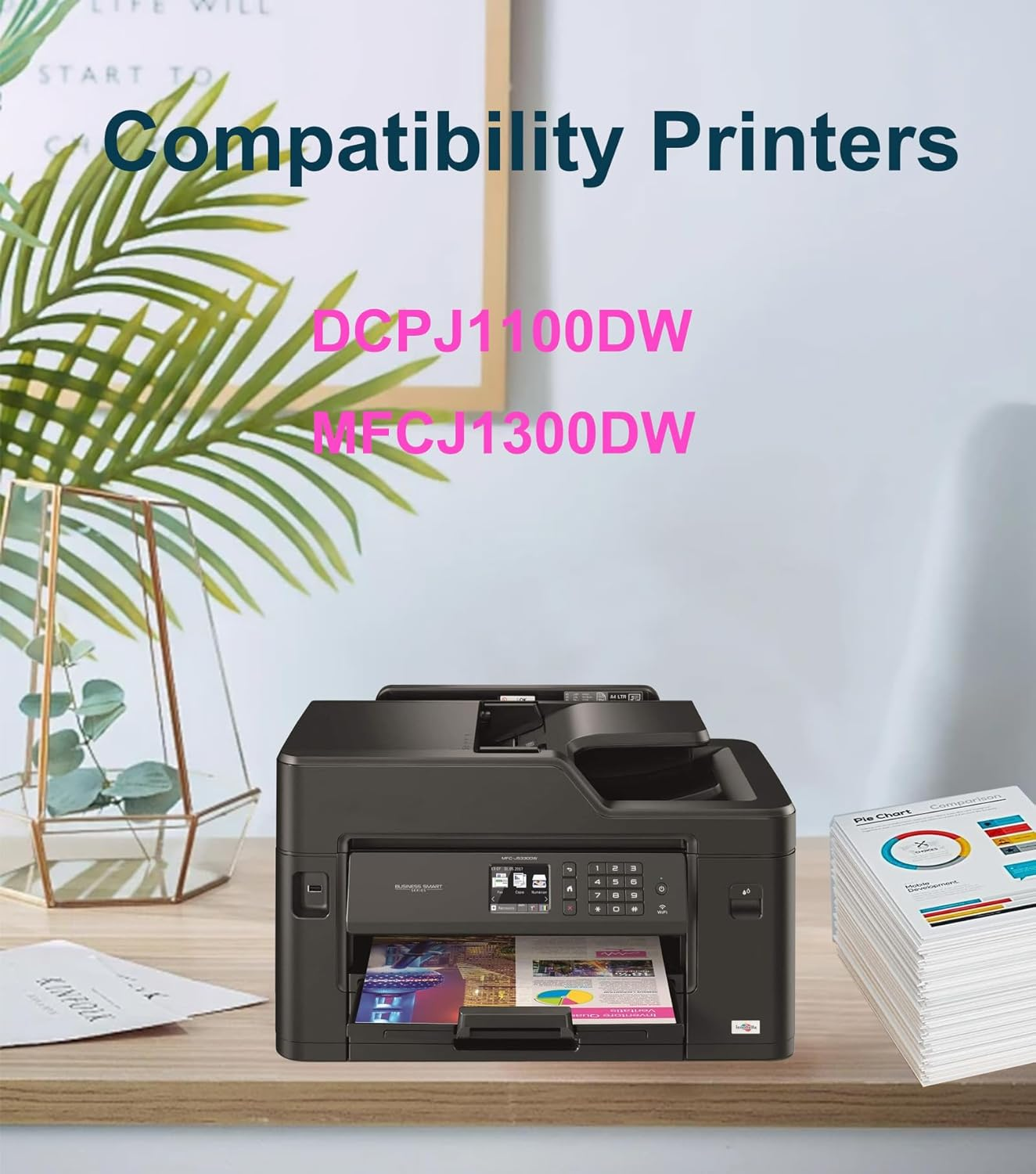 OGOUGUAN 4X LC3333 Compatible Replacement for Brother LC-3333 LC3333 High Yield Ink Cartridge Combo for DCP-J1100DW MFC-J1300DW image number 3