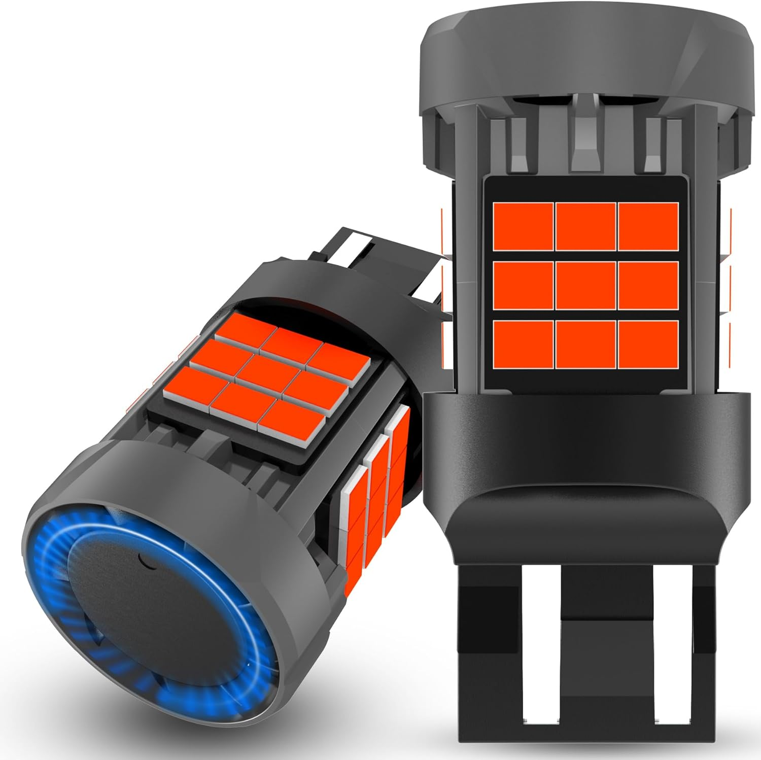 1157 BAY15D LED Bulb, KATUR Canbus 500% Brightness 3000LM 6000K Xenon White with Cooling Fan P21/5W 1157A 1157NA LED for Daytime Running Light Turn Signal Light Brake Light, 2PCS