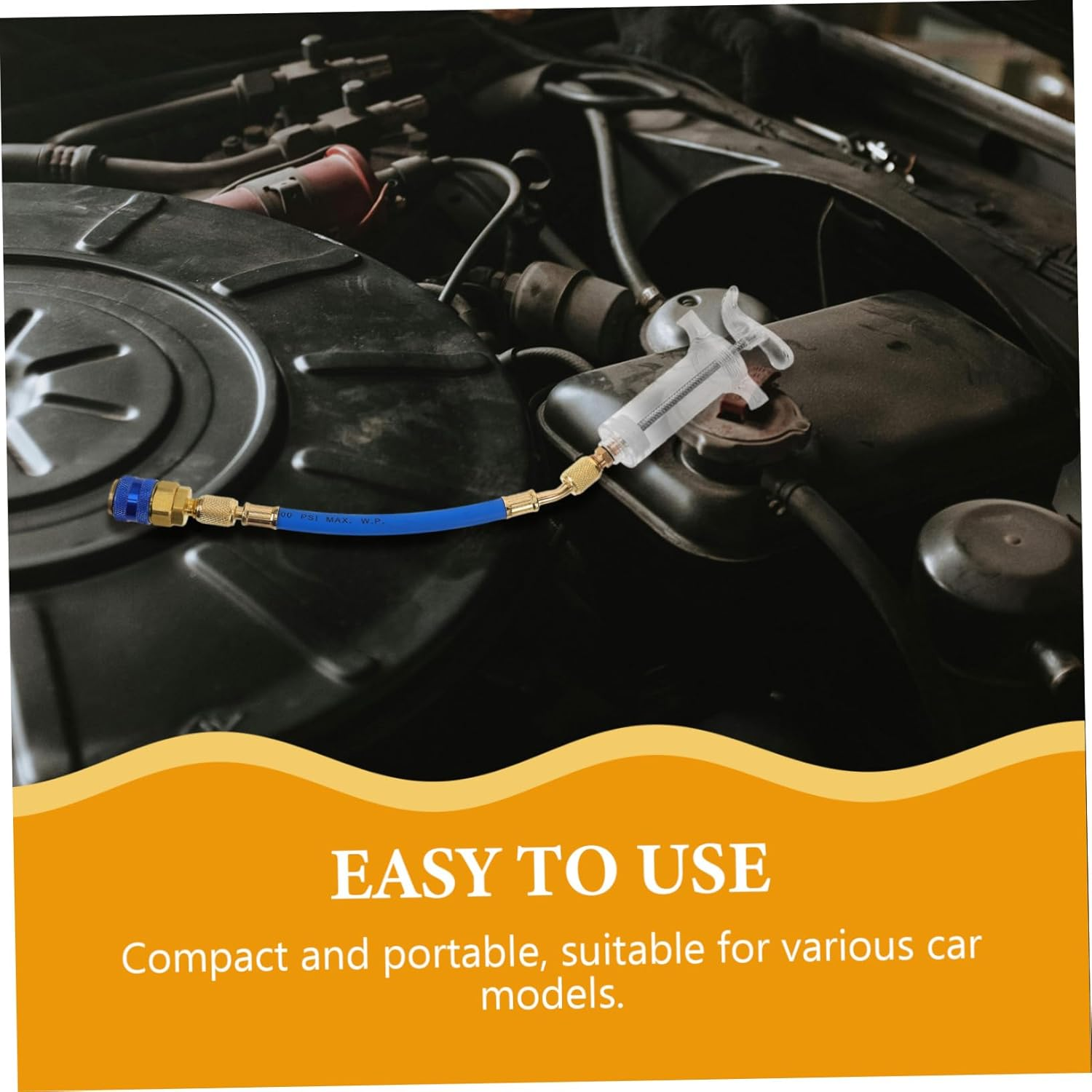 FUNOMOCYA and Dye Injector Kit Coolant Filling Tube Hand Turn Screw Tools for Car Maintenance