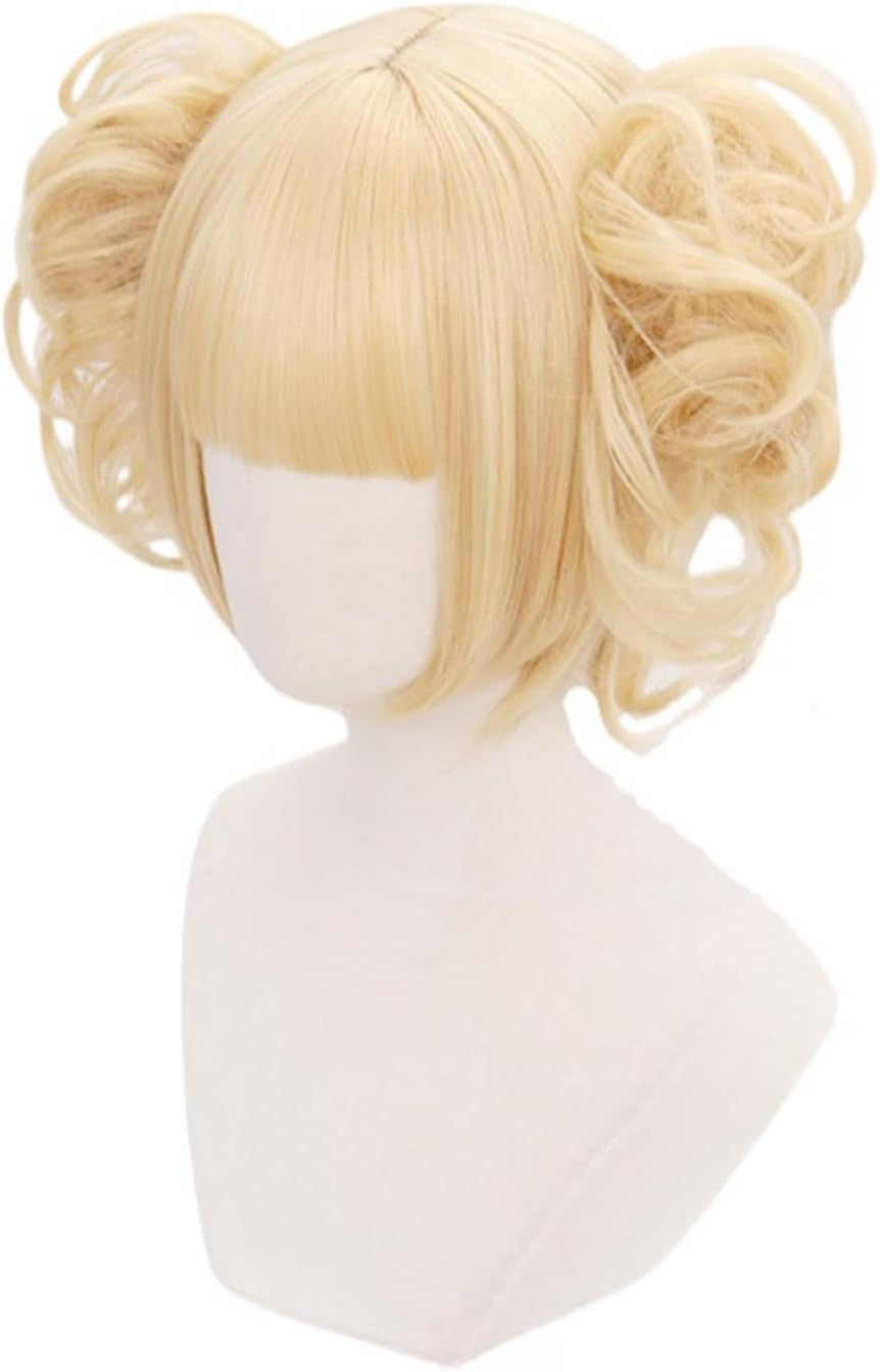 HAMISH Toga Himiko Wig Cosplay Wig with Wig Cap Heat Resistant Synthetic Hair for Manga Anime MHA Role Play for Festival, Holiday, Cosplay Party, Comic Exhibition - Asui Tsuyu image number 6