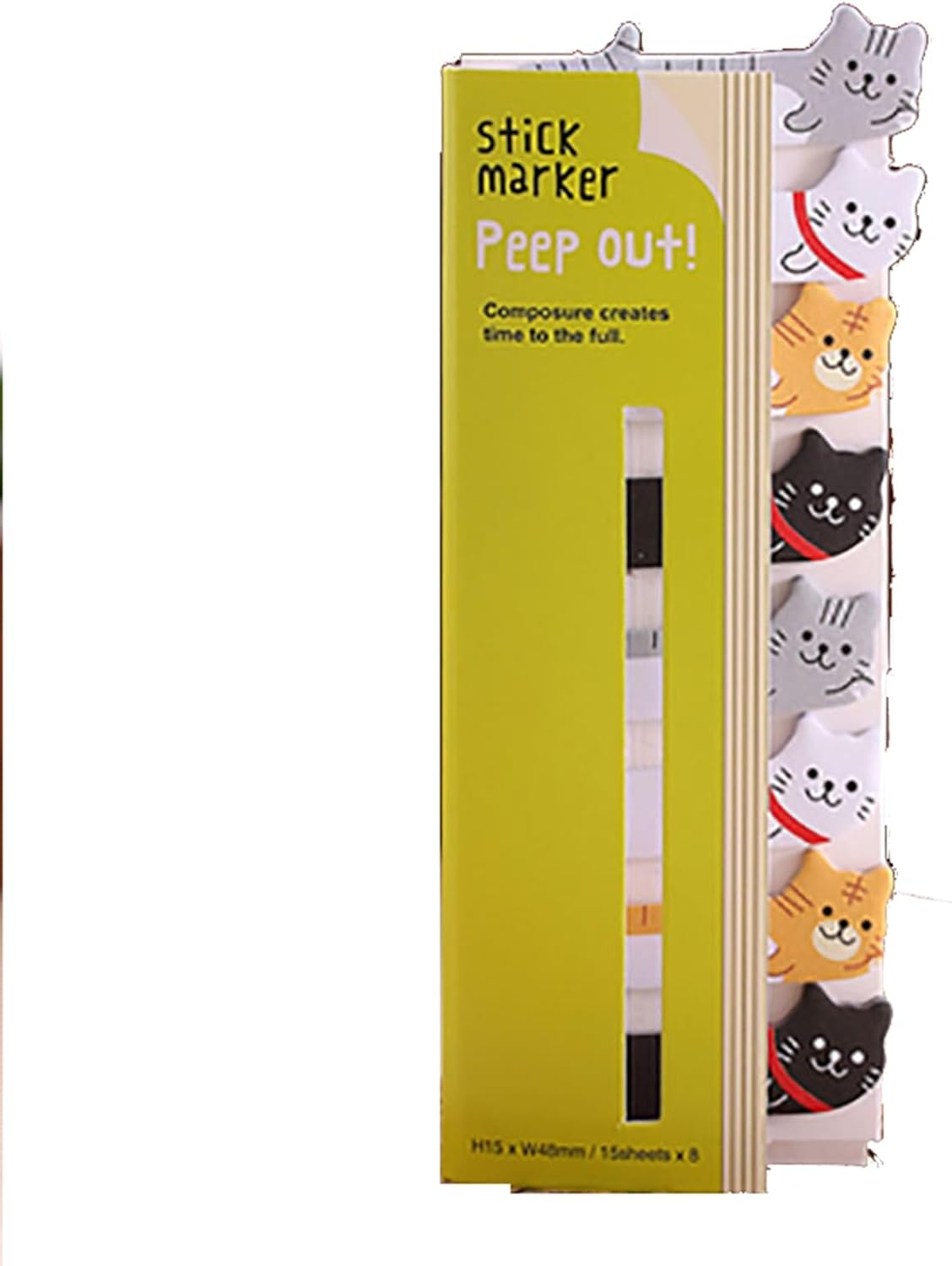 120Pcs Self Adhesive Note Flags Mini Cute Sticky Tabs Cartoon Index Labels Animal Pads Page Markers for Office, School(Penguin)