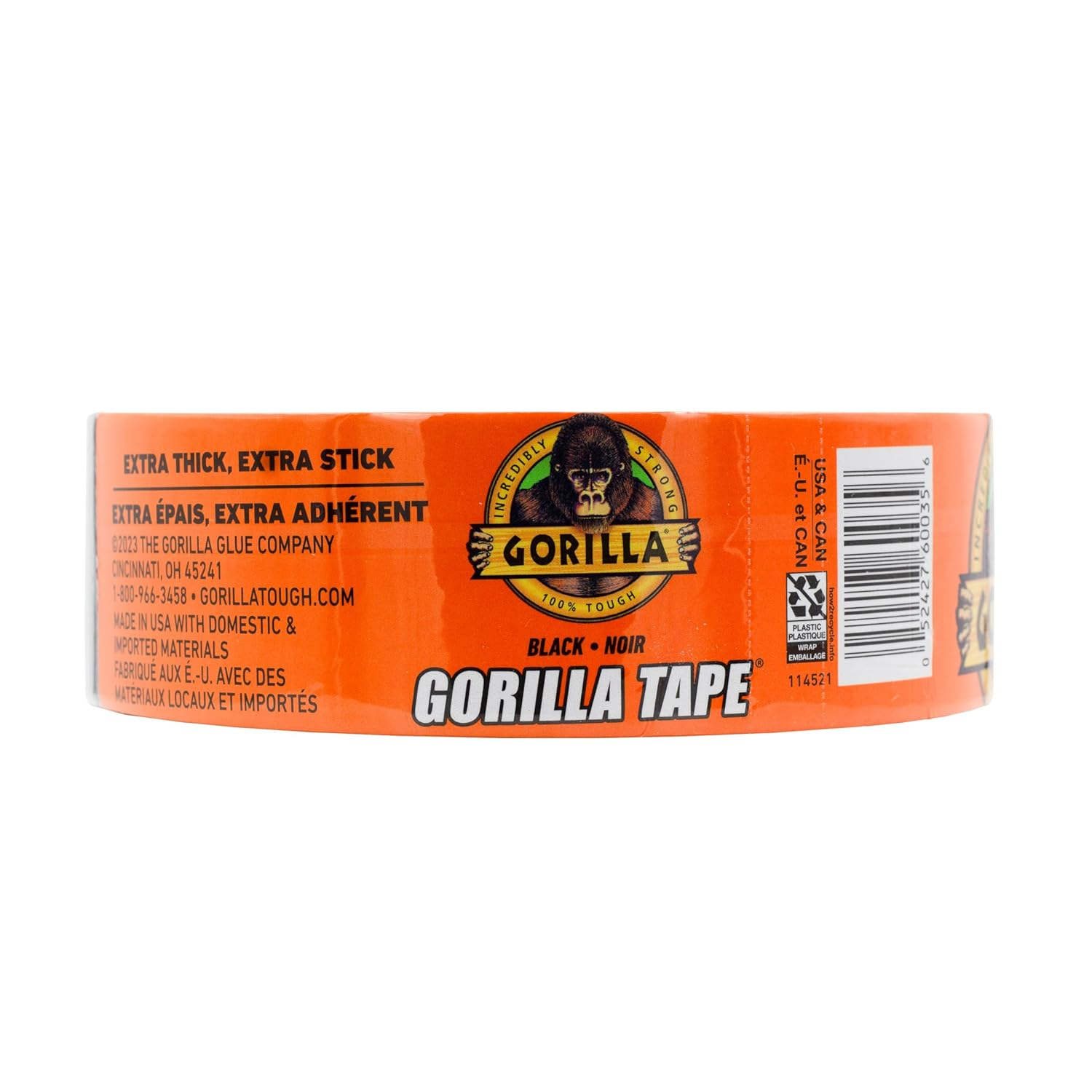 Gorilla Heavy Duty 32M Extra Long Double Adhesive Duct Tape - 48Mm Wide Black Gorilla Tape Heavy Duty All Weather Strong Tape - Moisture Resistant - Pack of 1 image number 6
