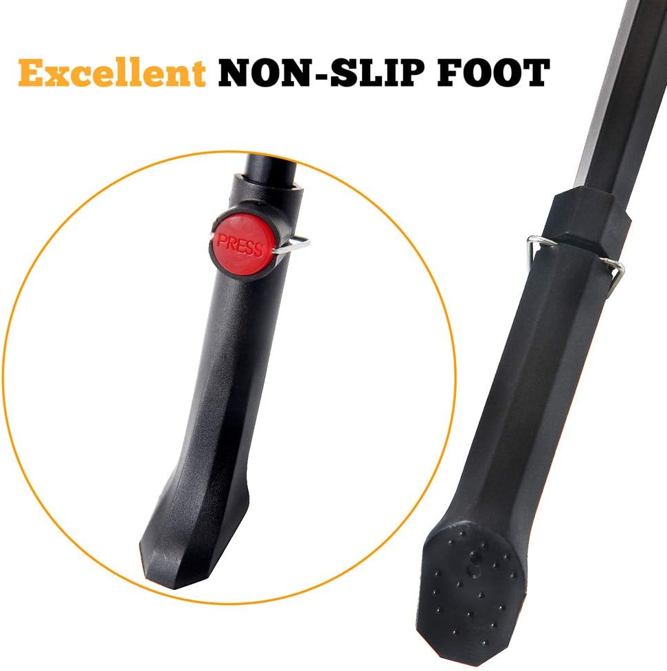 Adjustable Rear Mount Aluminum Alloy Bicycle Kickstand for 24" 26" 700C 27.5" 28" Mountain/City Bike