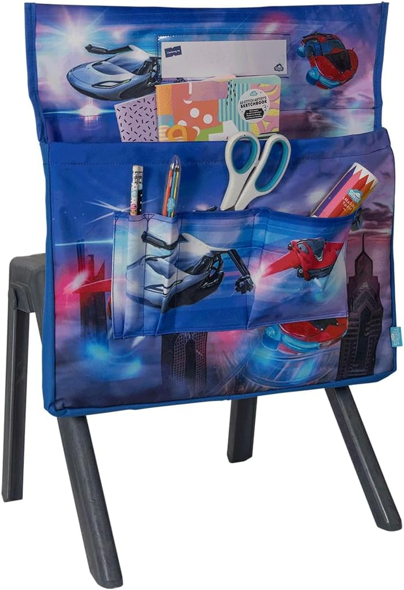 Chair Organiser - Flying Cars, Kids School Chair Bag image number 3