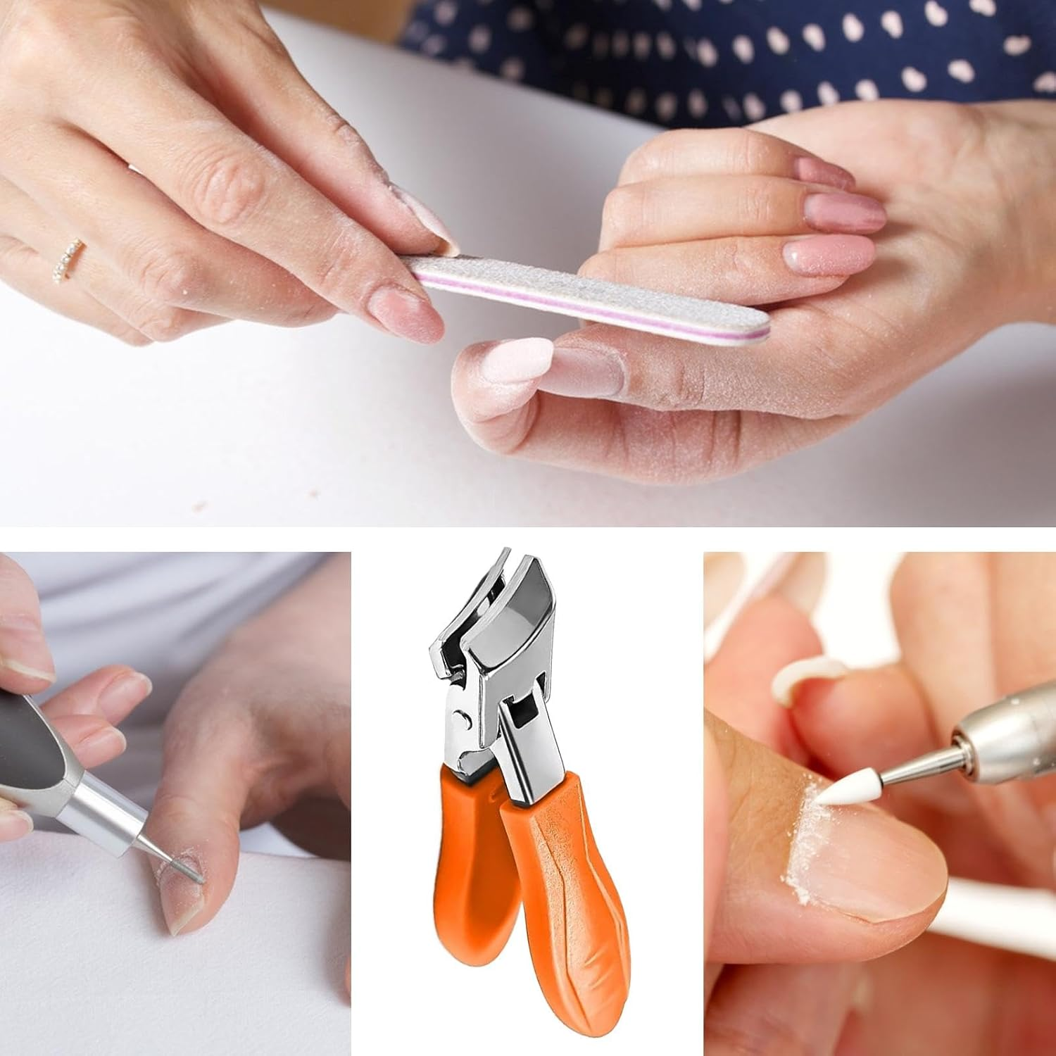 Toenail Scissors for Seniors,Stainless Steel Thick Toenail Slanted Scissors | Manicure Pedicure Equipment Anti-Splash Women Men Nails Tools for Business Trip, Dorm image number 4