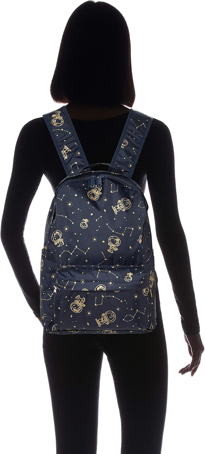 SNOOPY HAP0112 Snoopy Folding Backpack, Carry-On image number 6