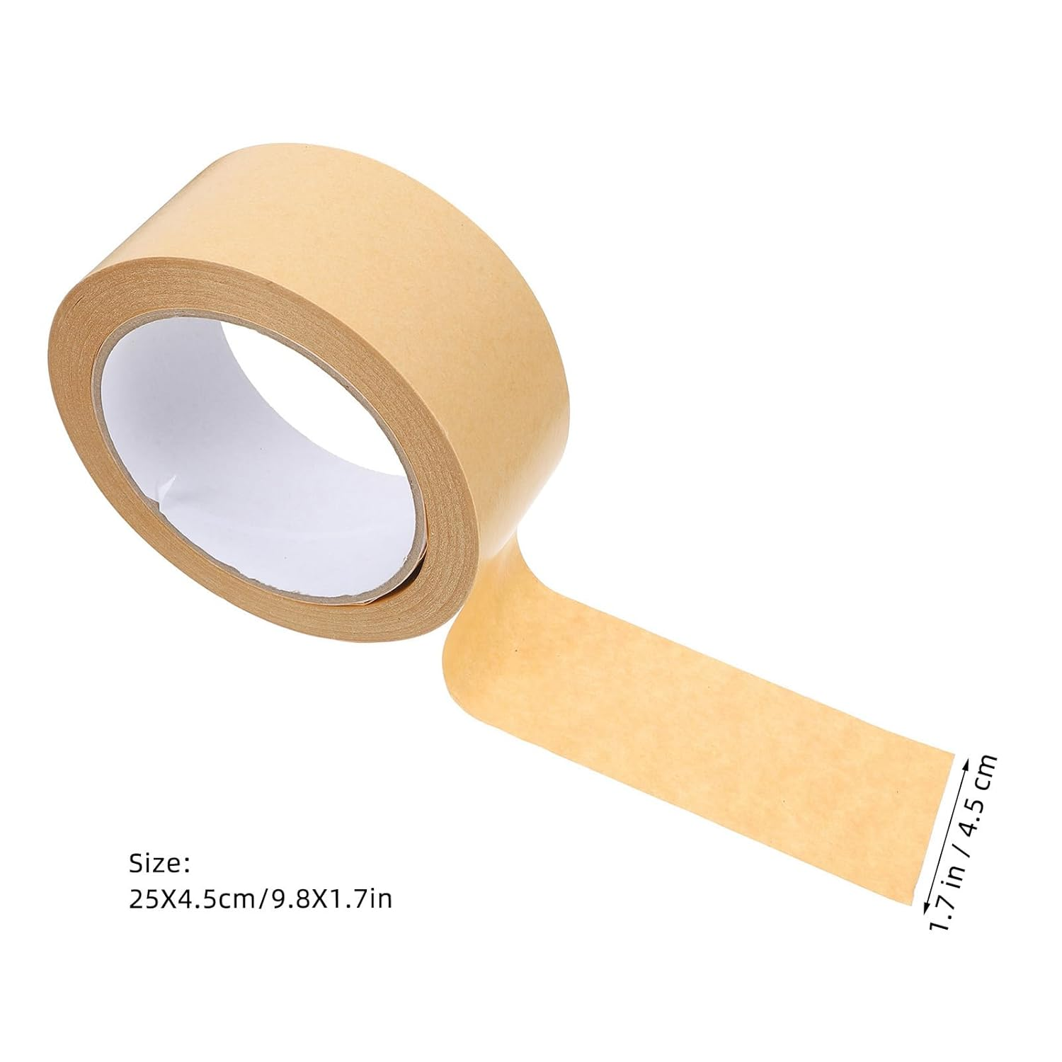 Tape Heavy Duty Brown Craft Paper Wrapping Paper Heavy Duty Wrapping Paper Packing Tape Dispenser Kraft Paper Tape Water Activated Paper Tape Water- Kraft Tape Taped for Frame image number 1