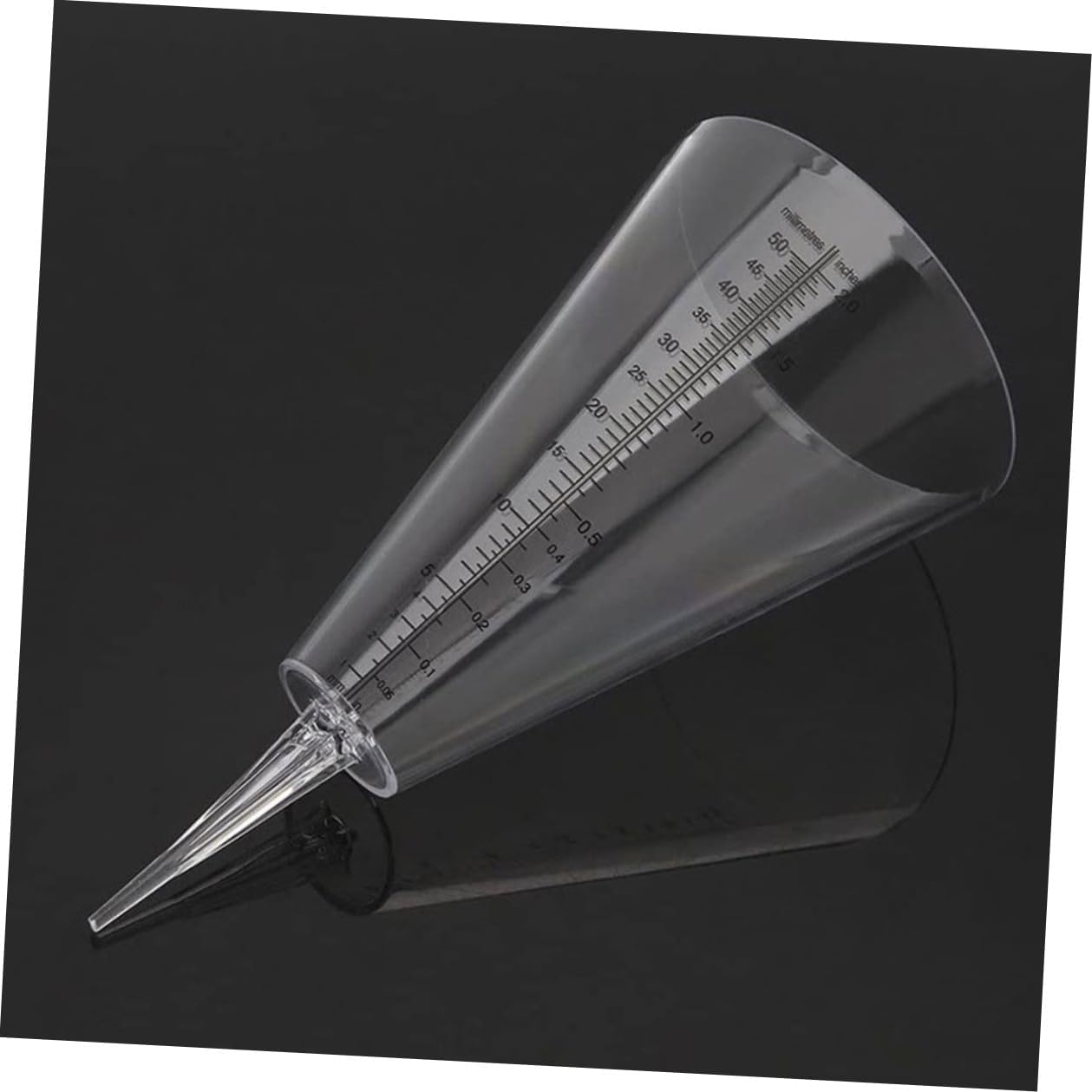 3Pcs Clear Conical Outdoor Rain Gauge with Ground Stake Transparent Plastic Measuring Cups for Garden Water Measurement Graduated Rain Gauge Stakes for Lawn and Landscape image number 5