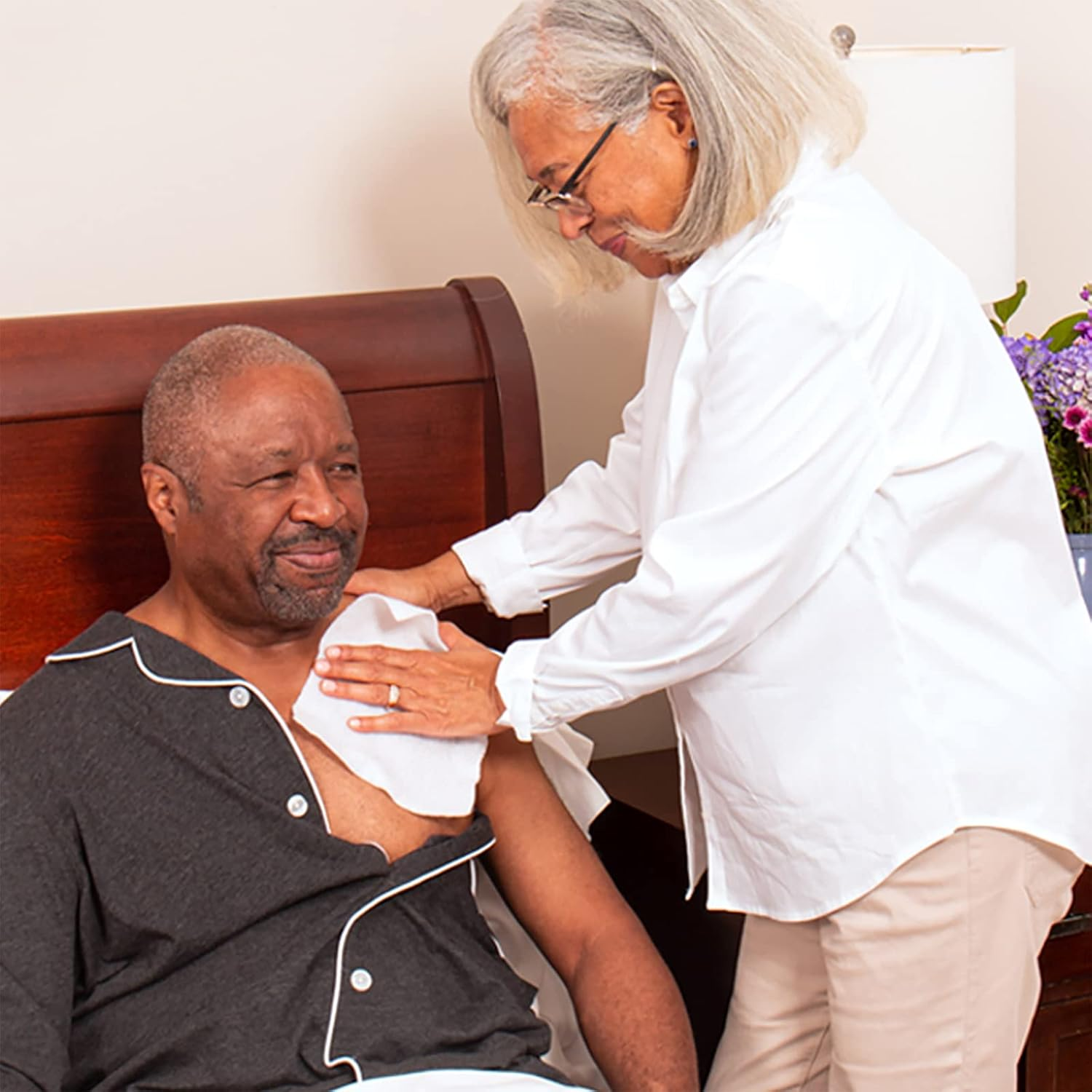 Sage Stryker - Essential Bath Cleansing Washcloths - 6 Packages, 48 Cloths - Fresh Scent, No-Rinse Bathing Wipes, Ultra-Soft and Medium Weight Cloth, Hypoallergenic image number 4