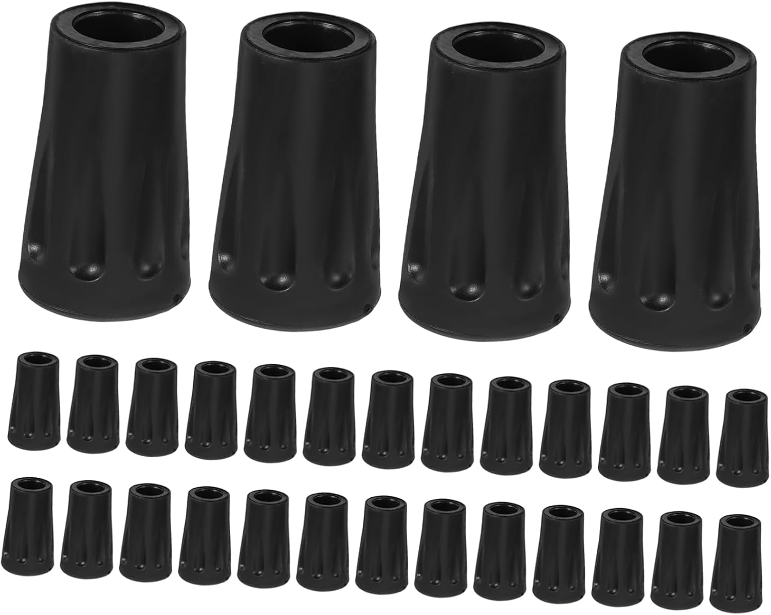 Hiking Pole Rubber Tips Replacement Durable Shock-Absorbing Walking Stick Accessories with Anti-Slip round Head for Trekking Stability and Terrain Protection image number 6