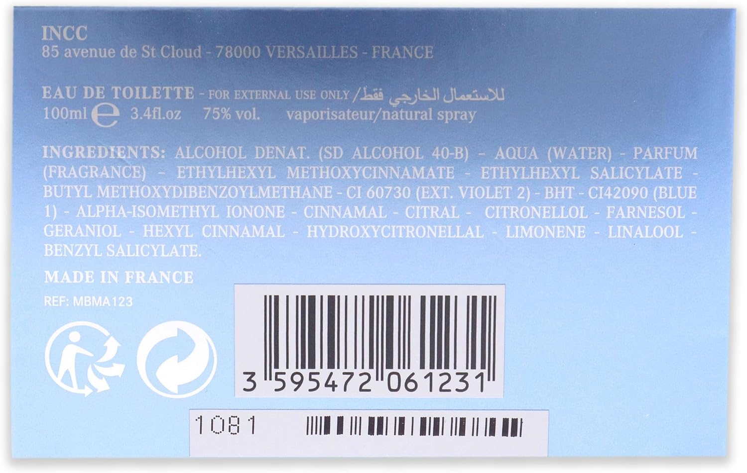 Mercedes-Benz Mercedes-Benz Man Fresh for Men 3.4 Oz EDT Spray image number 1