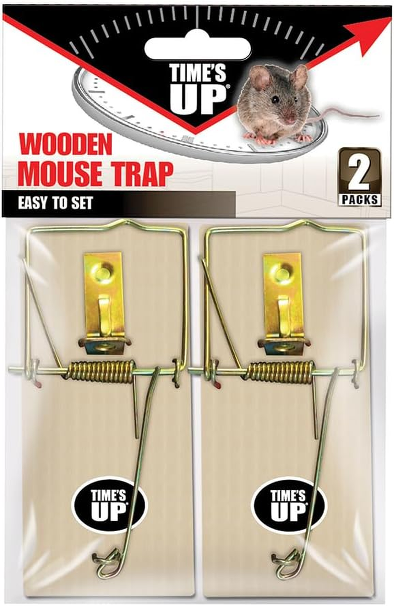 Times up Wooden Mouse Trap (Pack of 2)