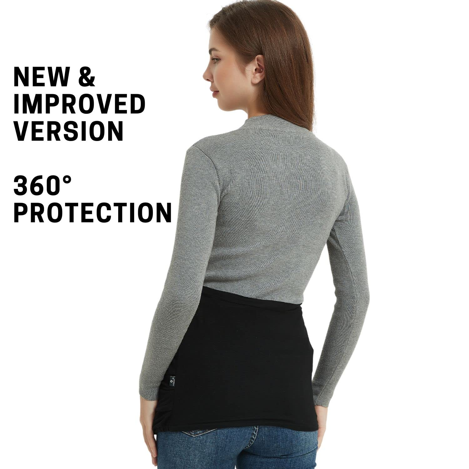 Radia Smart 5G Anti-Radiation & EMF Protection Pregnancy Belly Band, Radiation Shield Maternity, Pregnancy, Black