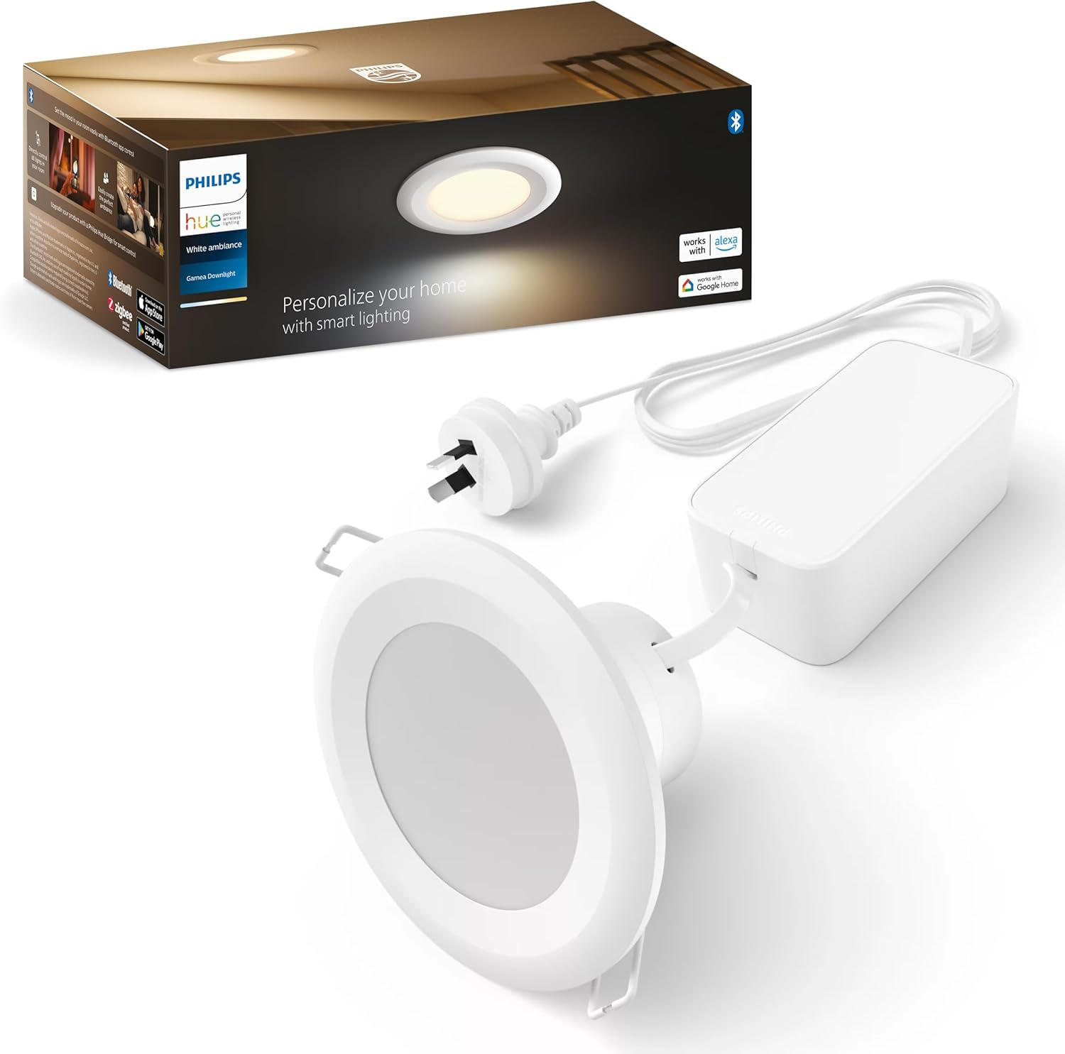 Philips Hue Garnea White Ambiance Downlight 90Mm image number 3